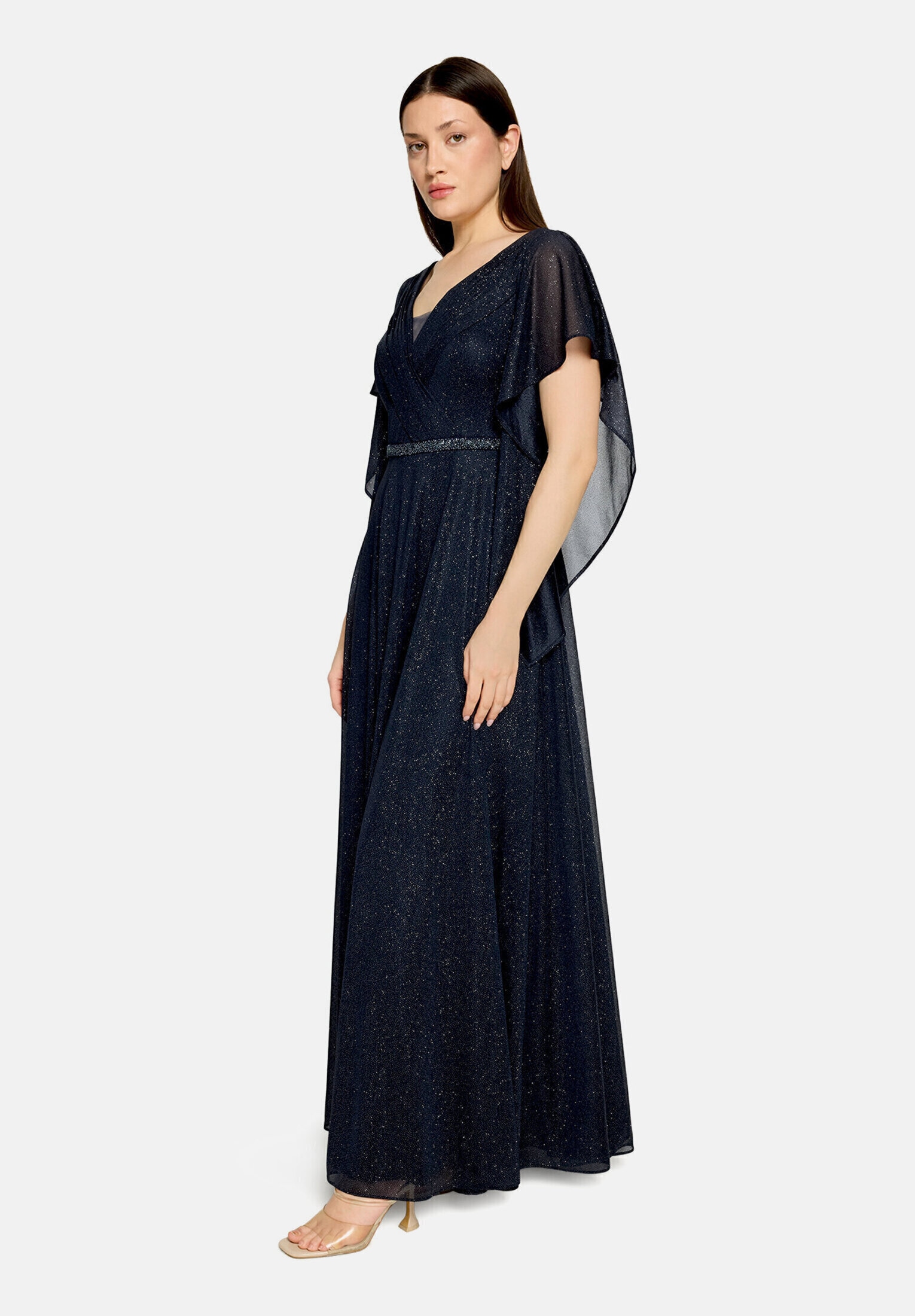 Vera Mont Abendkleid »Damen im Glitzer-Look« Ohne Tasche Falten