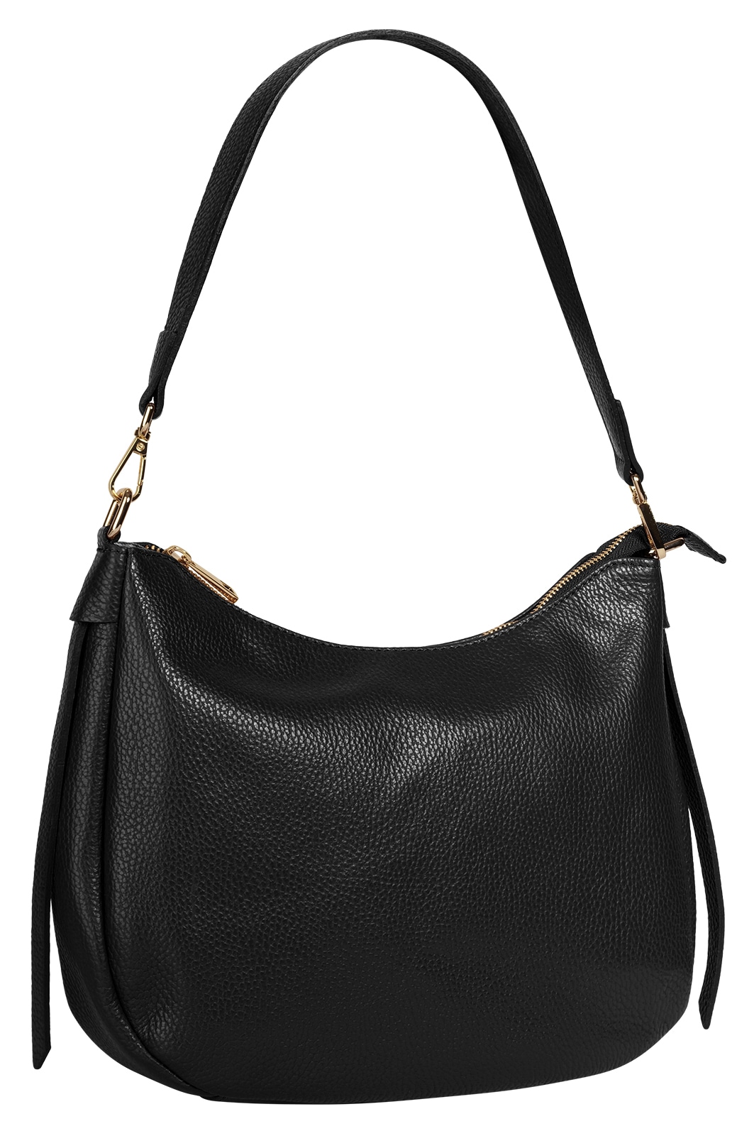 Cluty Umhängetasche, echt Leder, Made in Italy