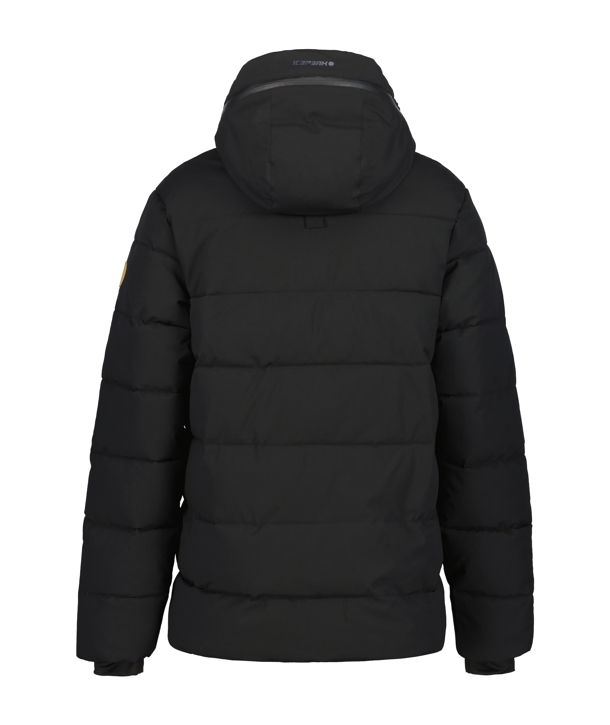 Icepeak Steppjacke »H STEPPJACKE BIXBY«, mit Kapuze, mit kontrastfarbenem Markenpatch am Oberarm