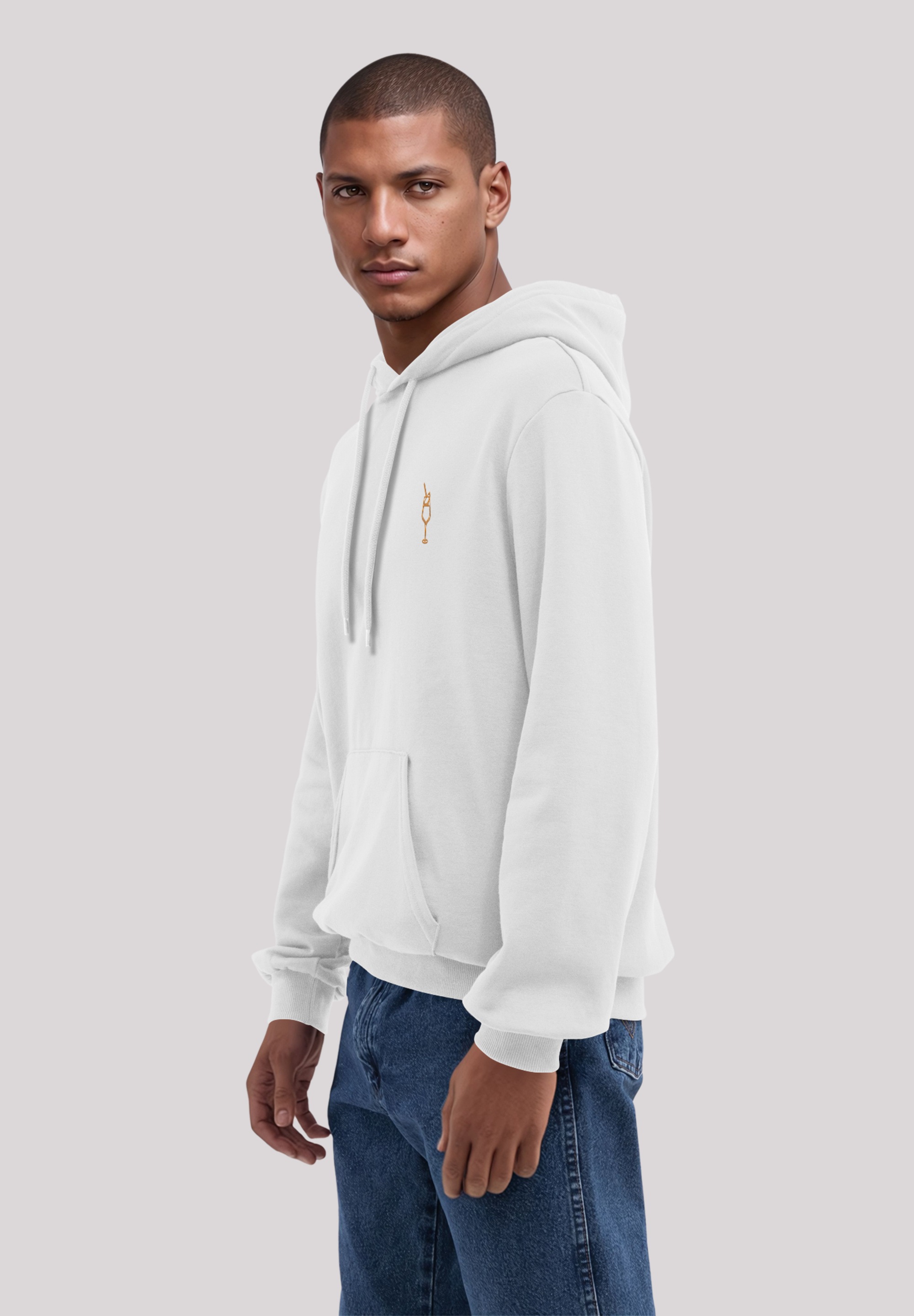F4NT4STIC Kapuzenpullover »Orange Spritz Bestickt«, Premium Qualität