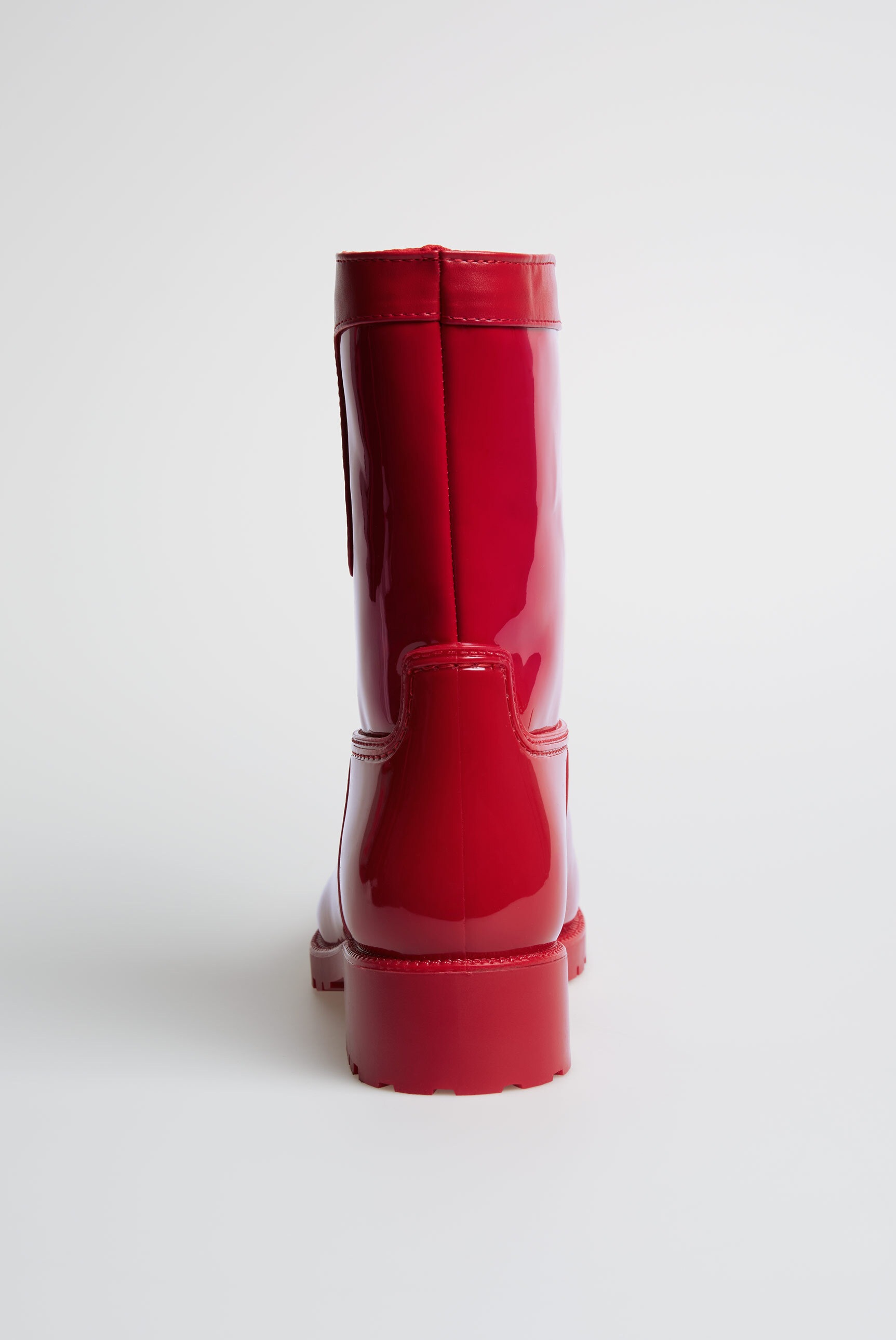 Gummistiefel SOCCX, Damen, Gr. 41, flame rot, Polyurethane, unifarben, Schuhe Gummistiefel, mit Warmfutter 3