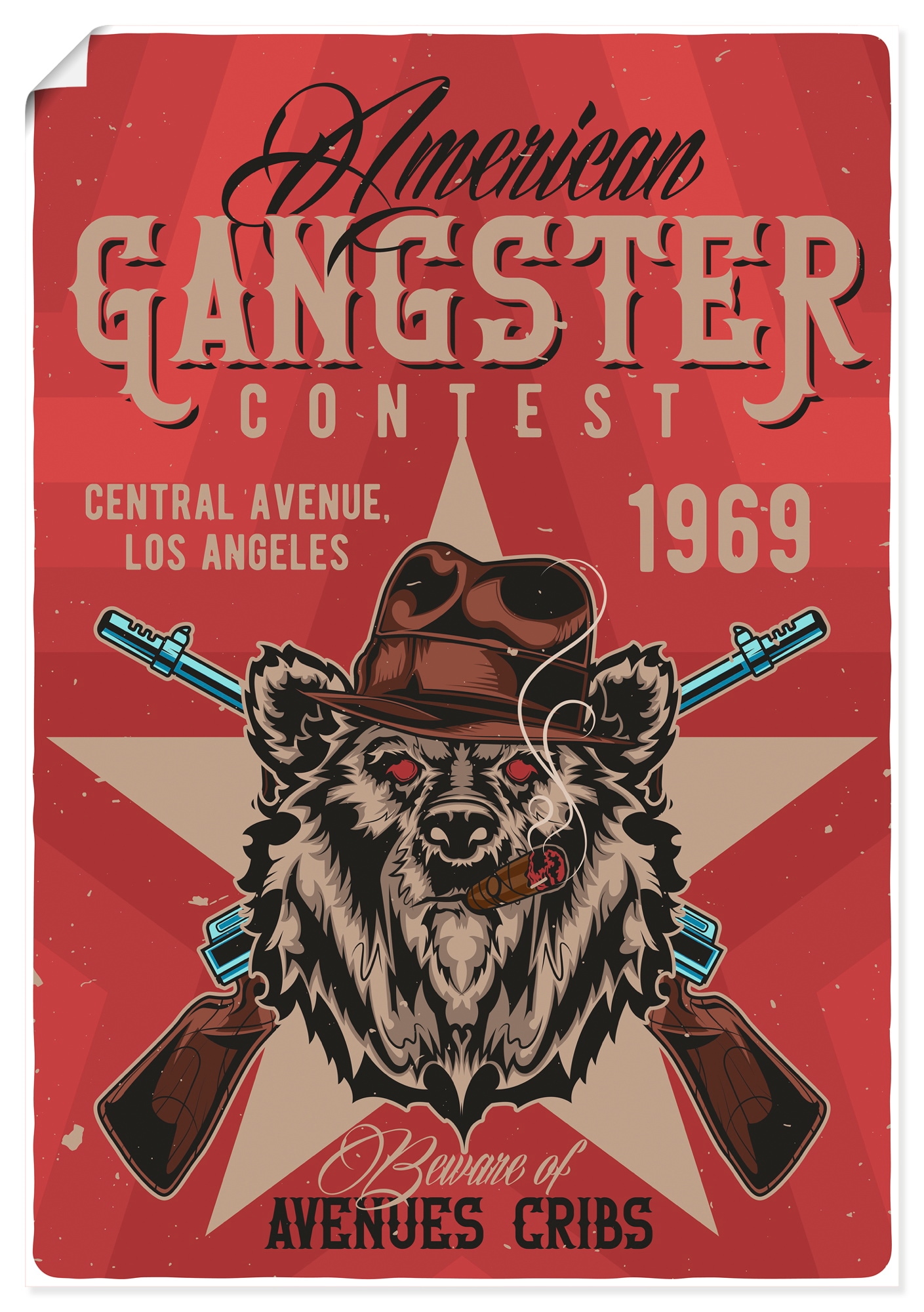 Artland Wandbild "American Gangster" 1 Stk. tlg. als Alubild, Leinwandbild, Poster, Wandaufkleber in verschied. Größen