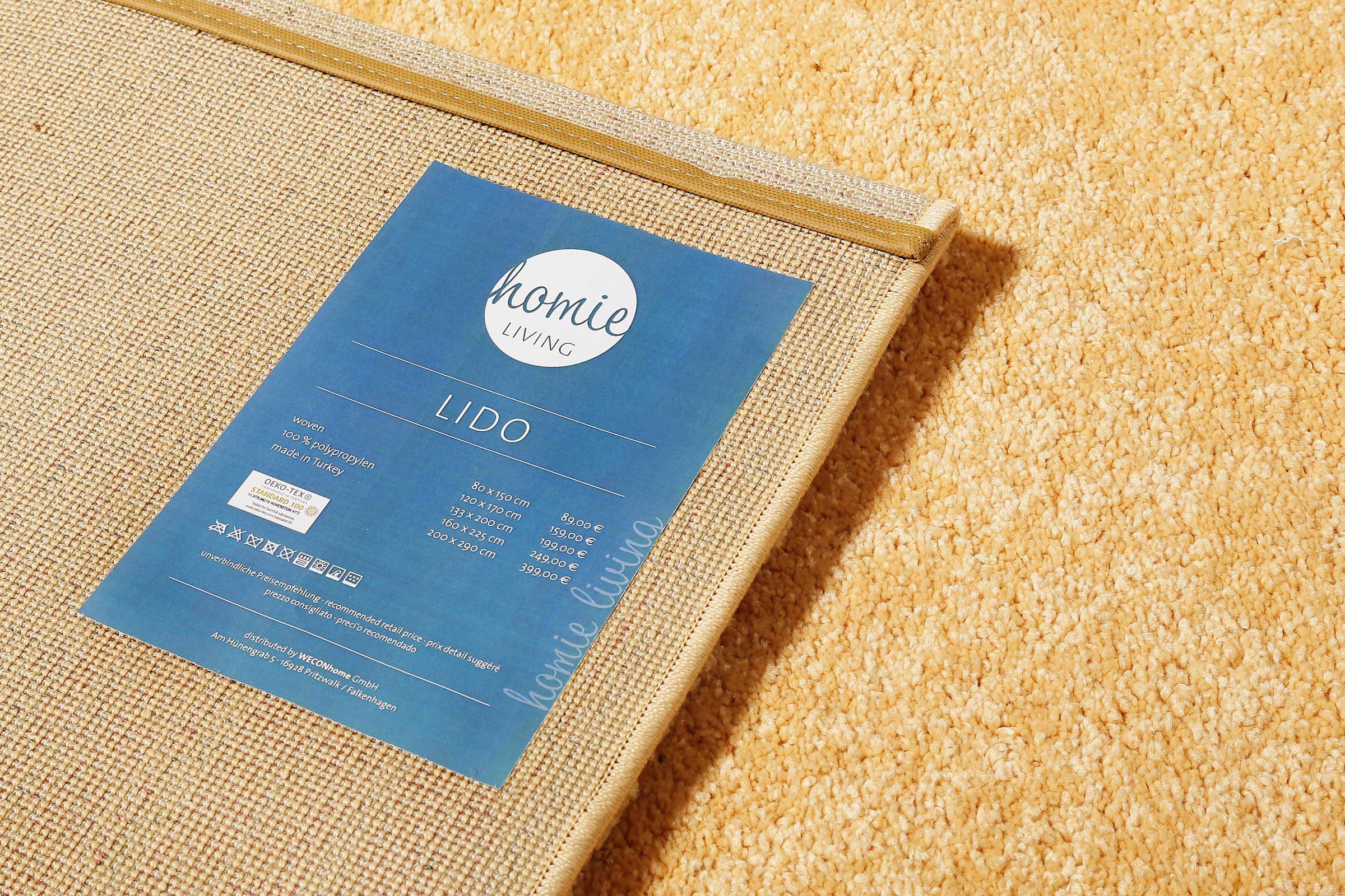Homie Living Teppich »Lido HL-822937«, rechteckig, 18 mm Höhe