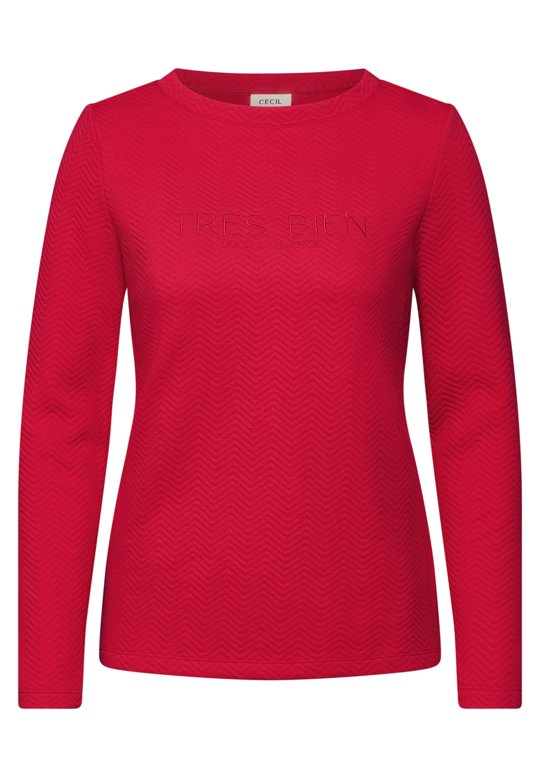 Cecil Langarmshirt, aus Baumwolle mit Stretchante