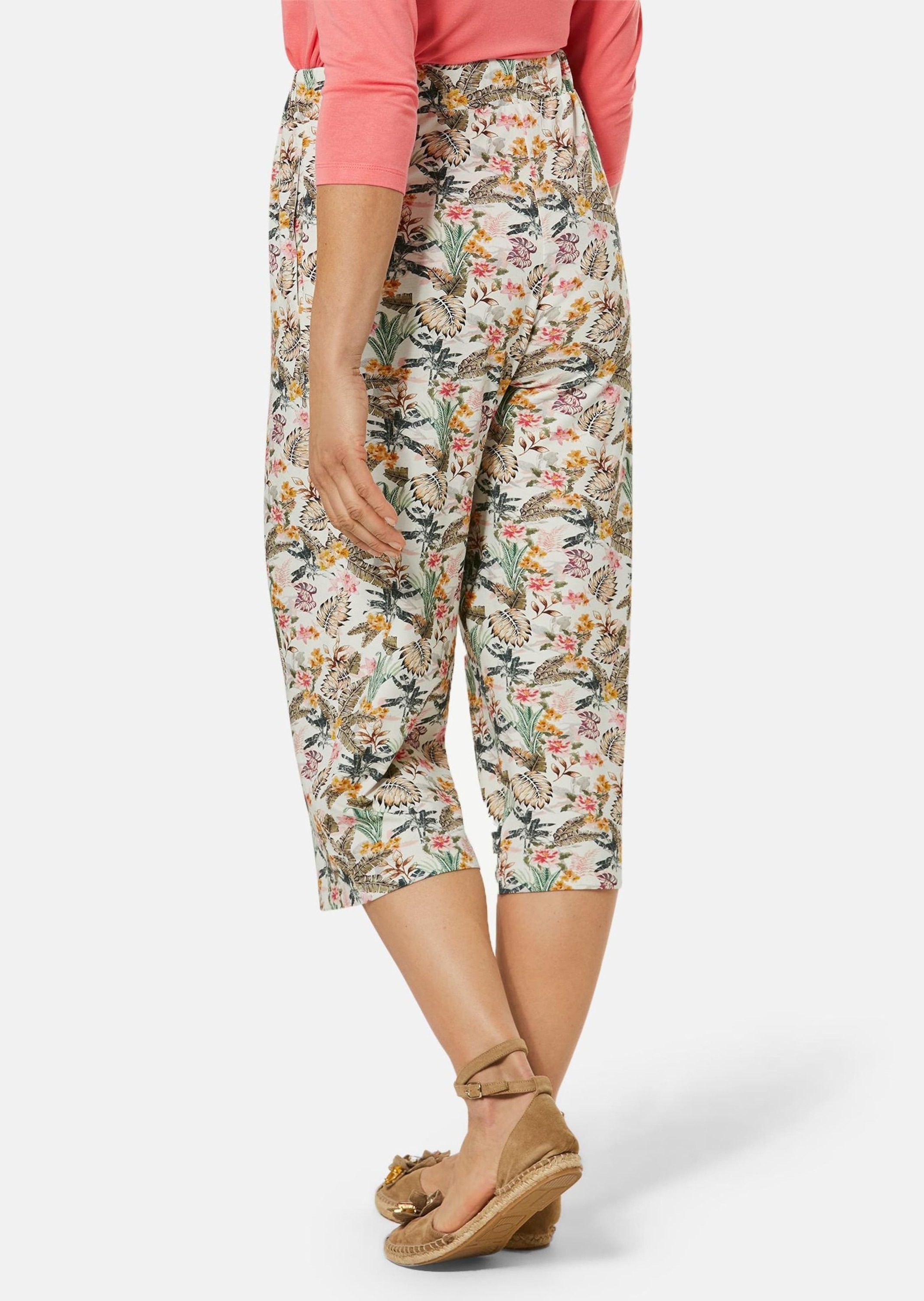 GOLDNER Chinos »Druckhose Louisa Attraktive Druckhose Louisa mit weichem Fall«