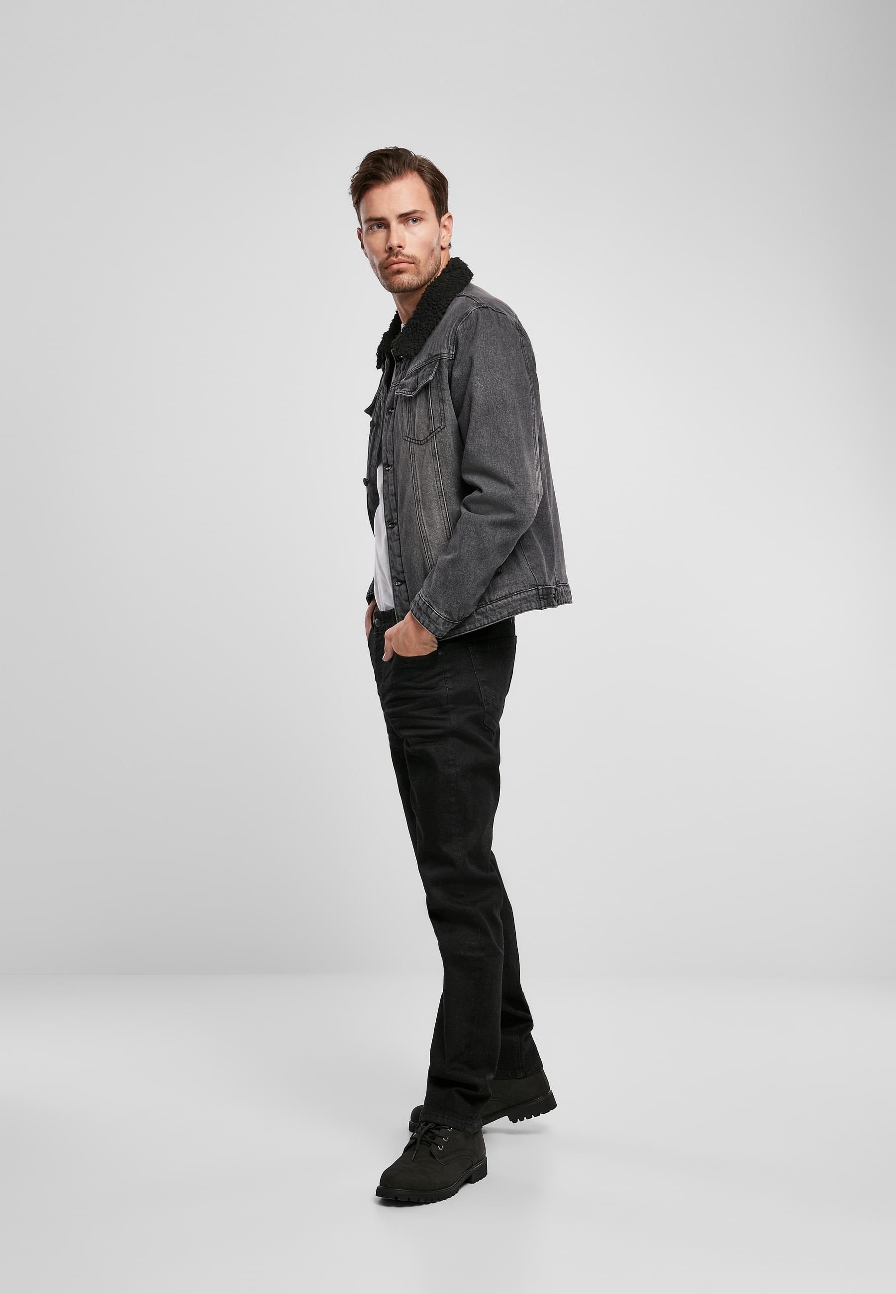 Brandit Allwetterjacke »Brandit Herren Sherpa Demin Jacket«, (1 St.), ohne Kapuze