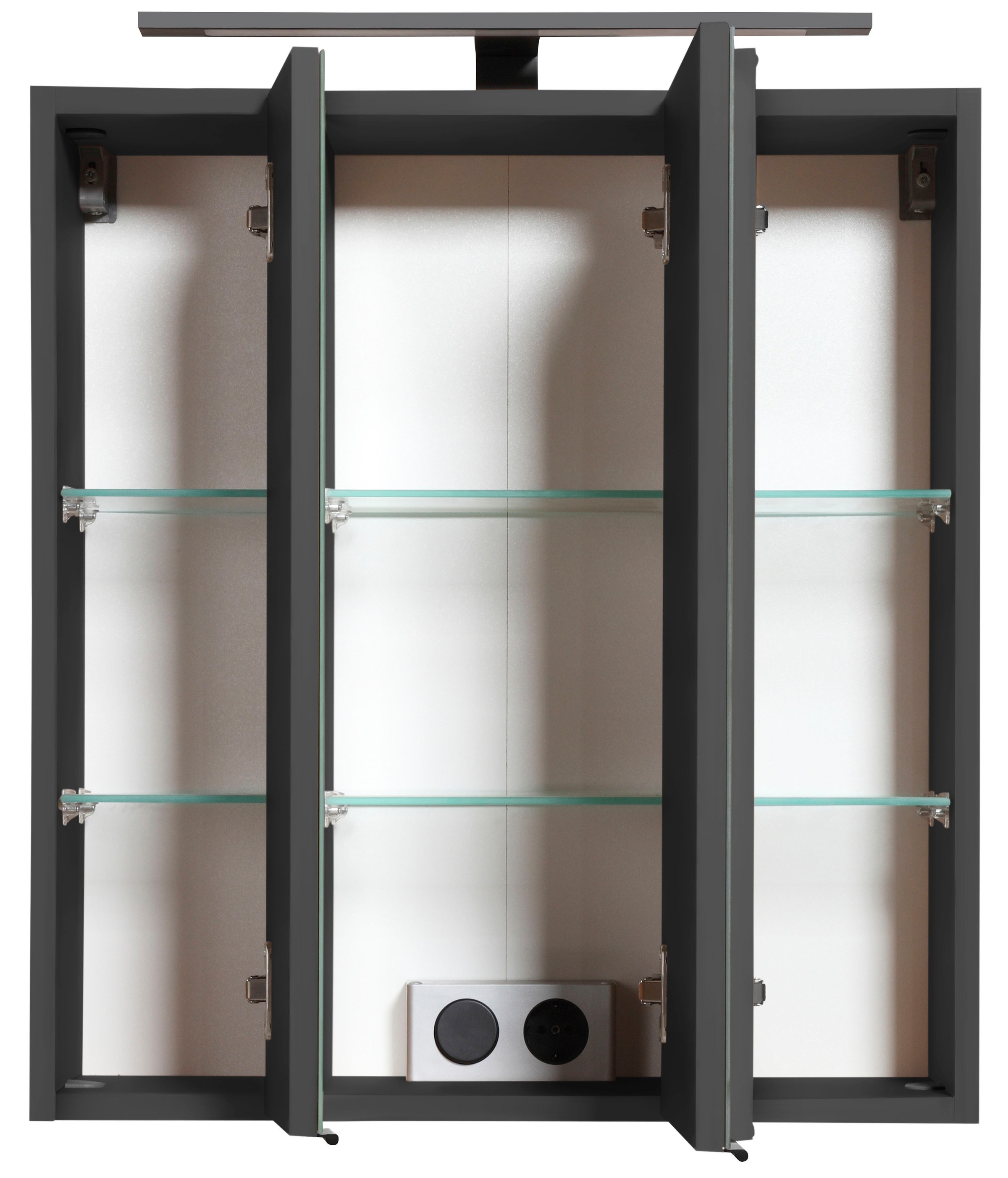 Thumbnail - welltime Badmöbel-Set ""Trento", Badezimmer-Set, Waschbeckenunterschrank, Spiegelschrank" 2 Stk. tlg.