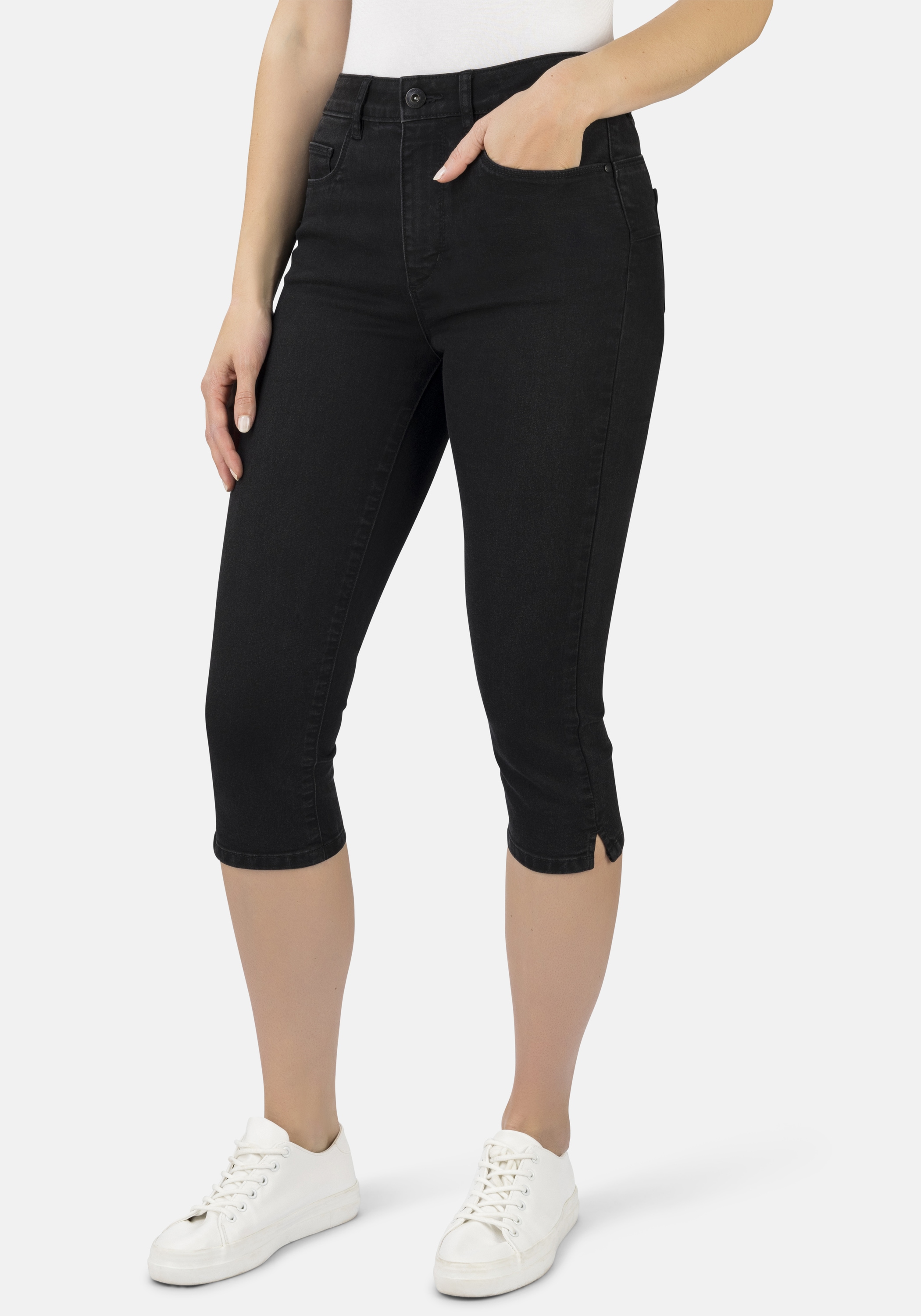 STOOKER WOMEN 7/8-Jeans "Capri Denim Skinny Fit Jeans" Skinny Fit Casual Clean Wash Denim Jeans Magic Shape Effekt für Damen