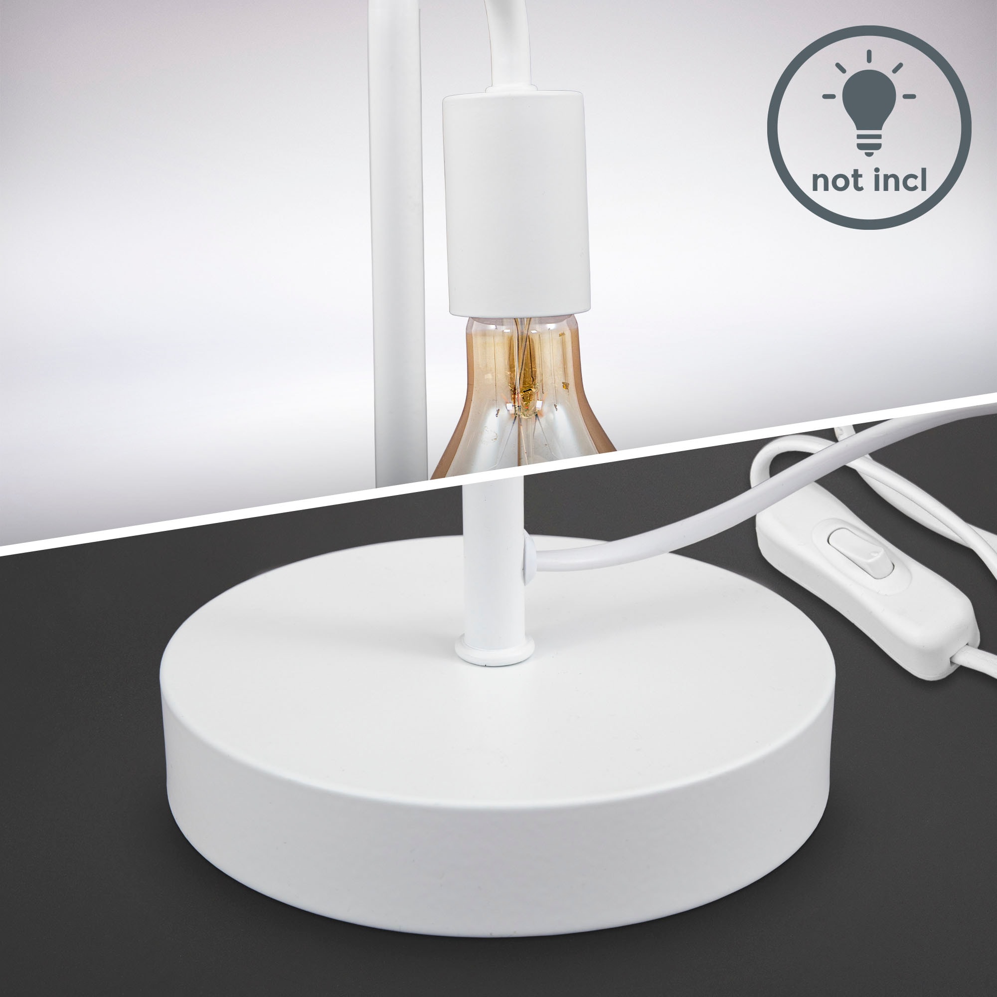 B.K.Licht Stehlampe und Tischleuchte im Set