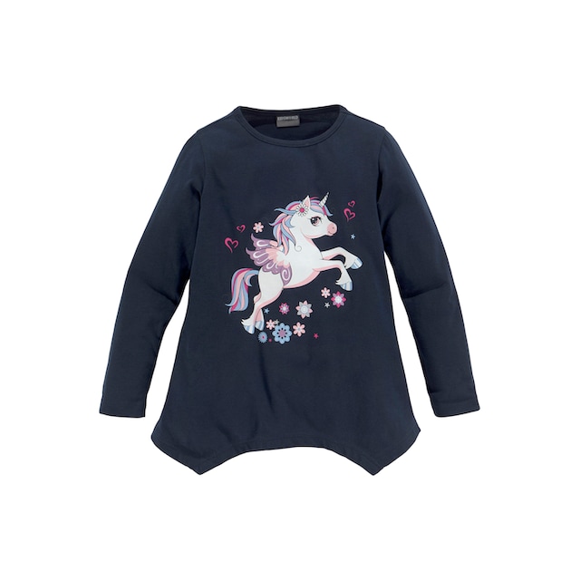 KIDSWORLD Langarmshirt & Leggings »EINHORN«, (Set, 2 tlg.), Zipfelshirt +  Leggings für kleine Mädchen online kaufen | BAUR