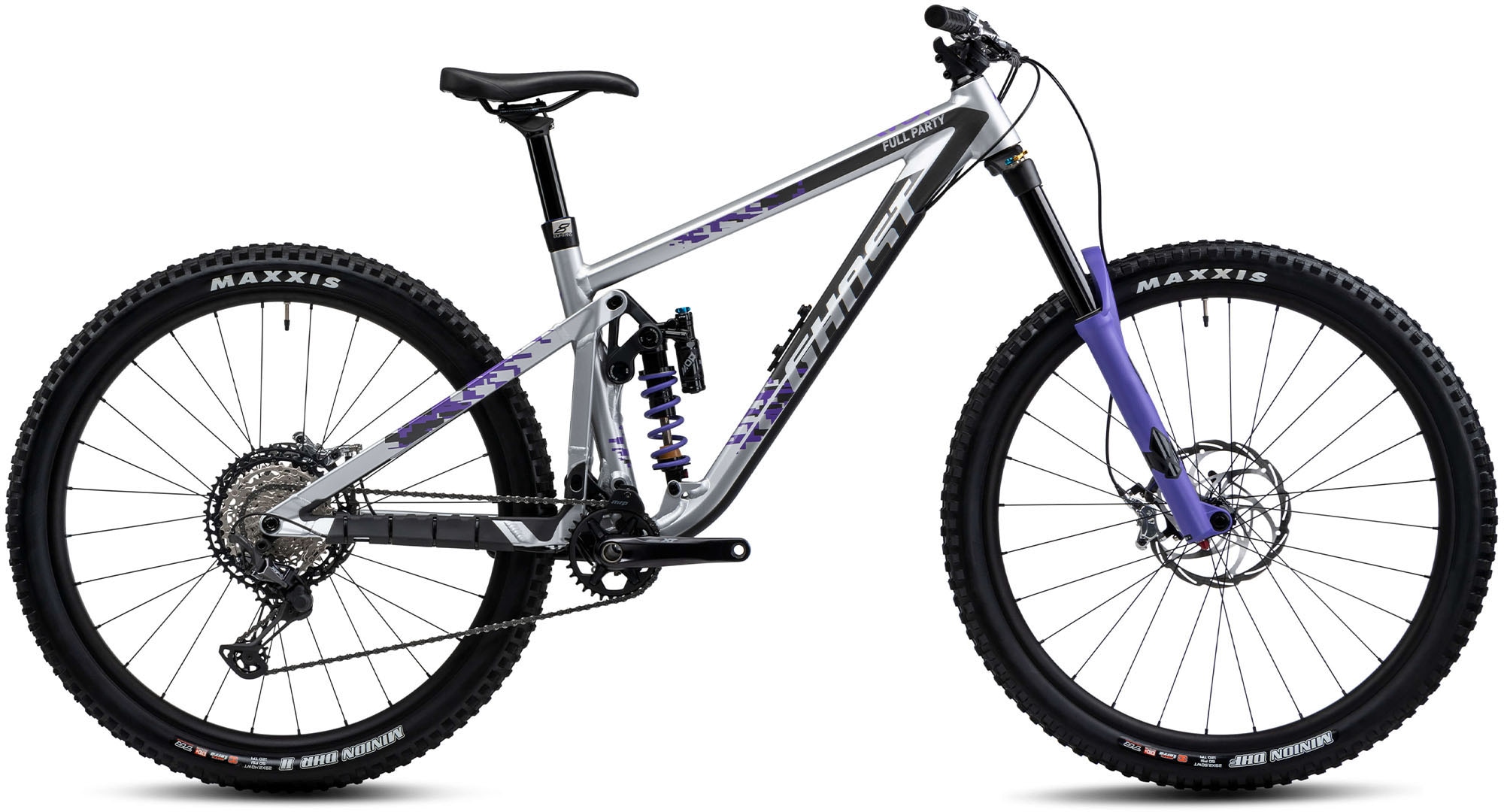 Ghost Mountainbike »Riot AM AL Full Party«, 12 Gang, Shimano, XT RD-M8100 Schaltwerk, Kettenschaltung