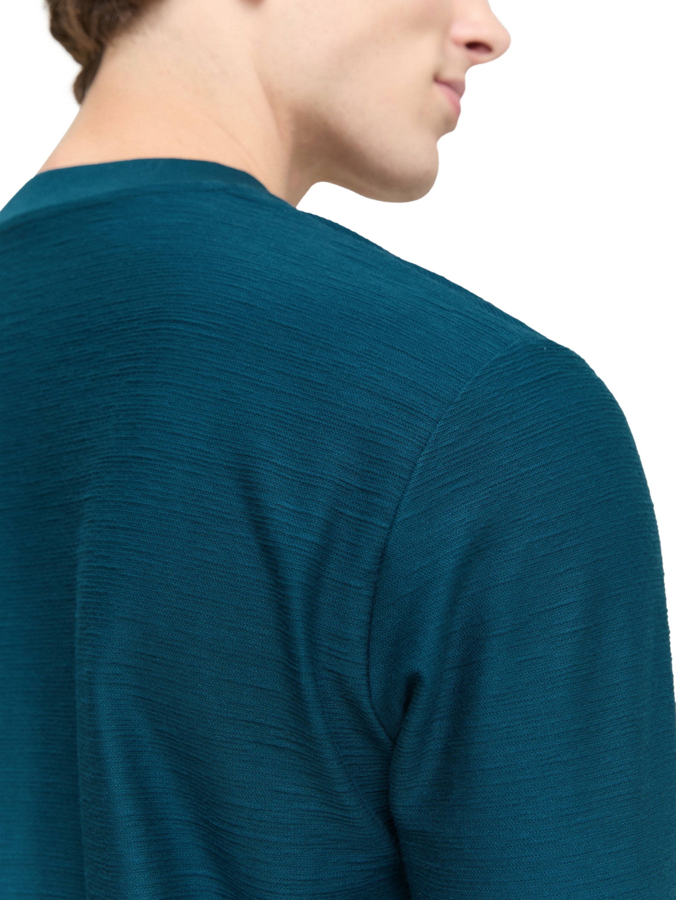 TOM TAILOR Denim Langarmshirt mit Knopfleiste