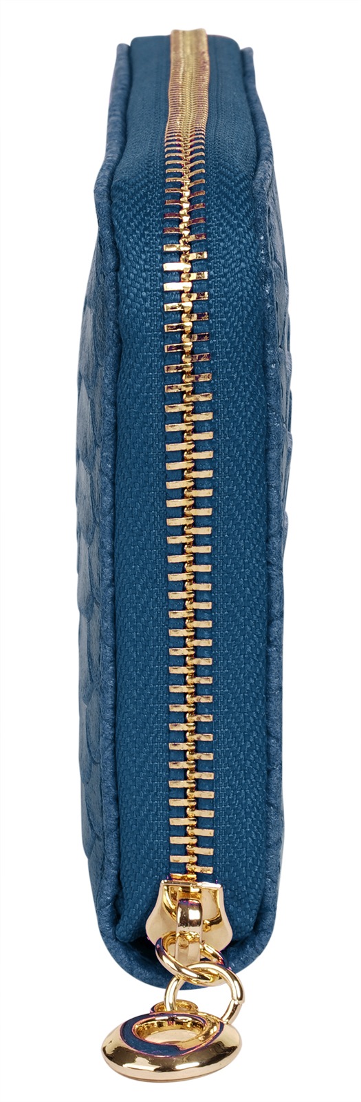 Geldbörse SAMANTHA LOOK, Damen, blau, Leder, Kleinlederwaren, echt Leder, Made in Italy 3