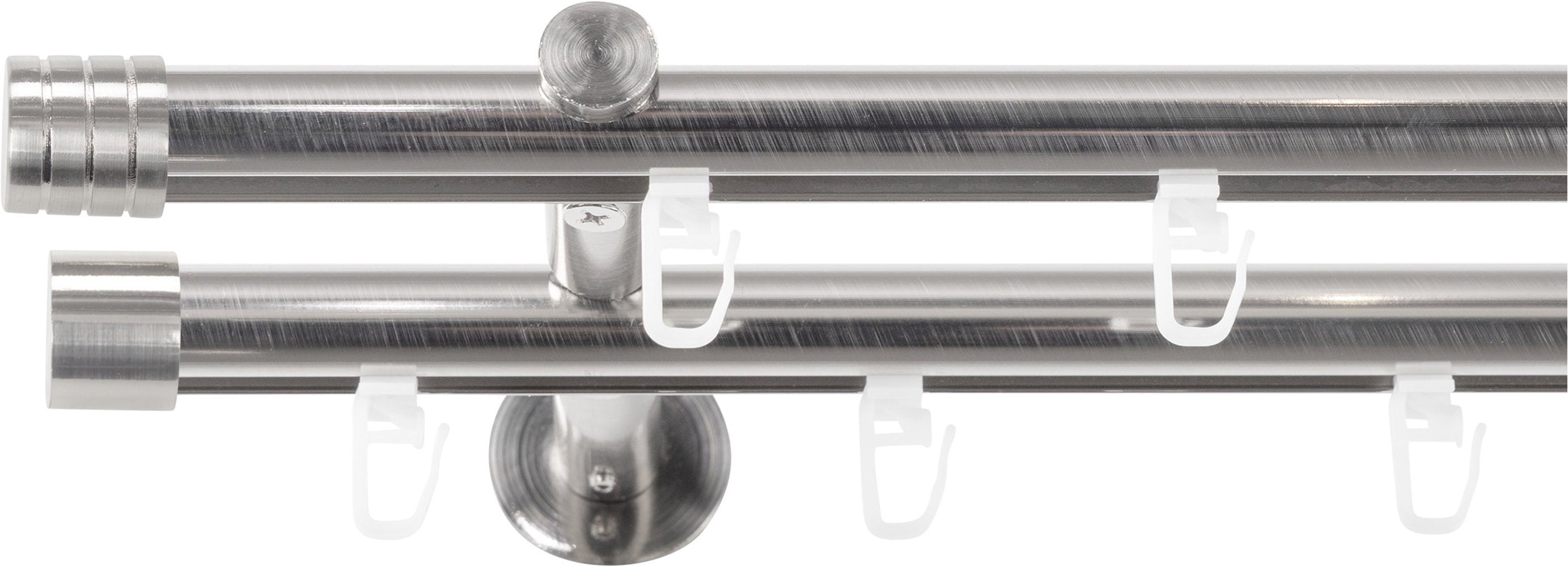 SN DECO GROUP Gardinenstange Ø 19 mm 2 läufig-läufig Fixmaß;kürzbar