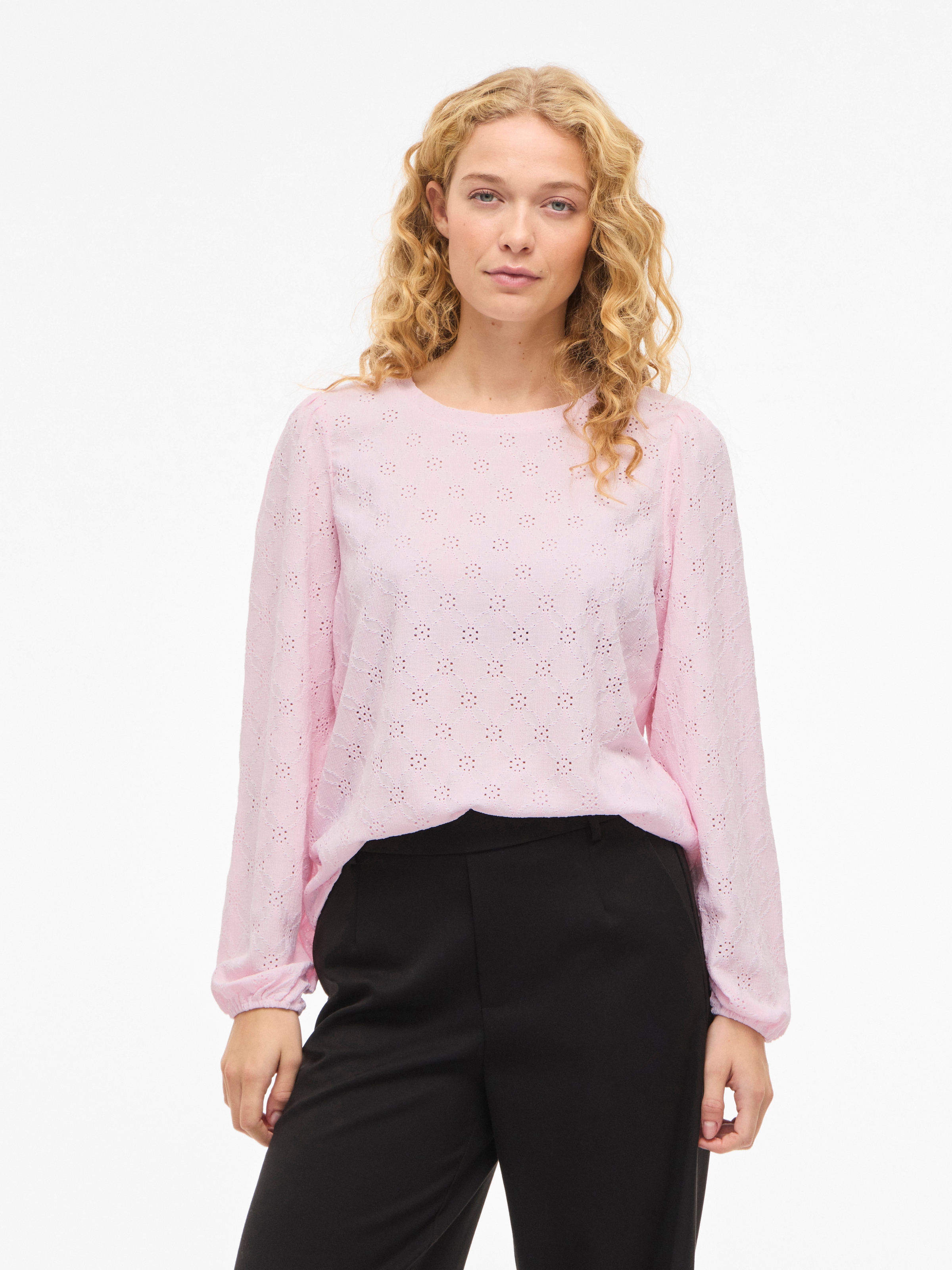 Vila Langarmshirt »VIASTA O-NECK L/S TOP - NOOS«