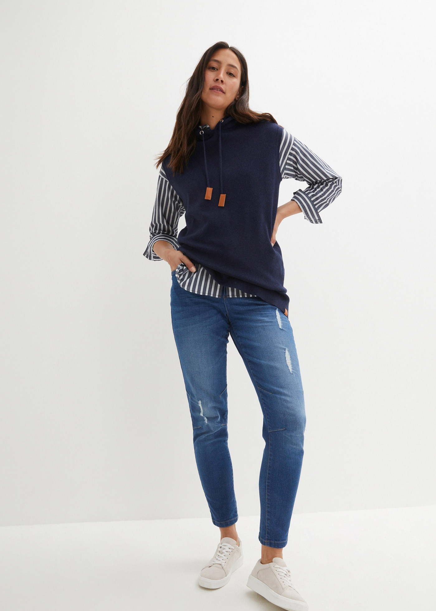 bonprix Pullunder , Kapuzen-Pullunder, oversized
