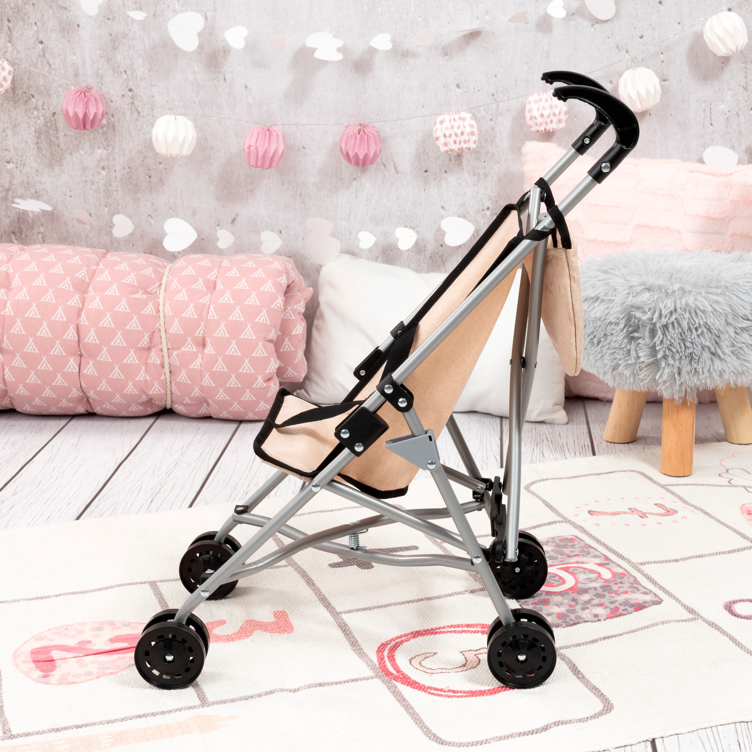 Bayer Puppenbuggy, mit Tasche
