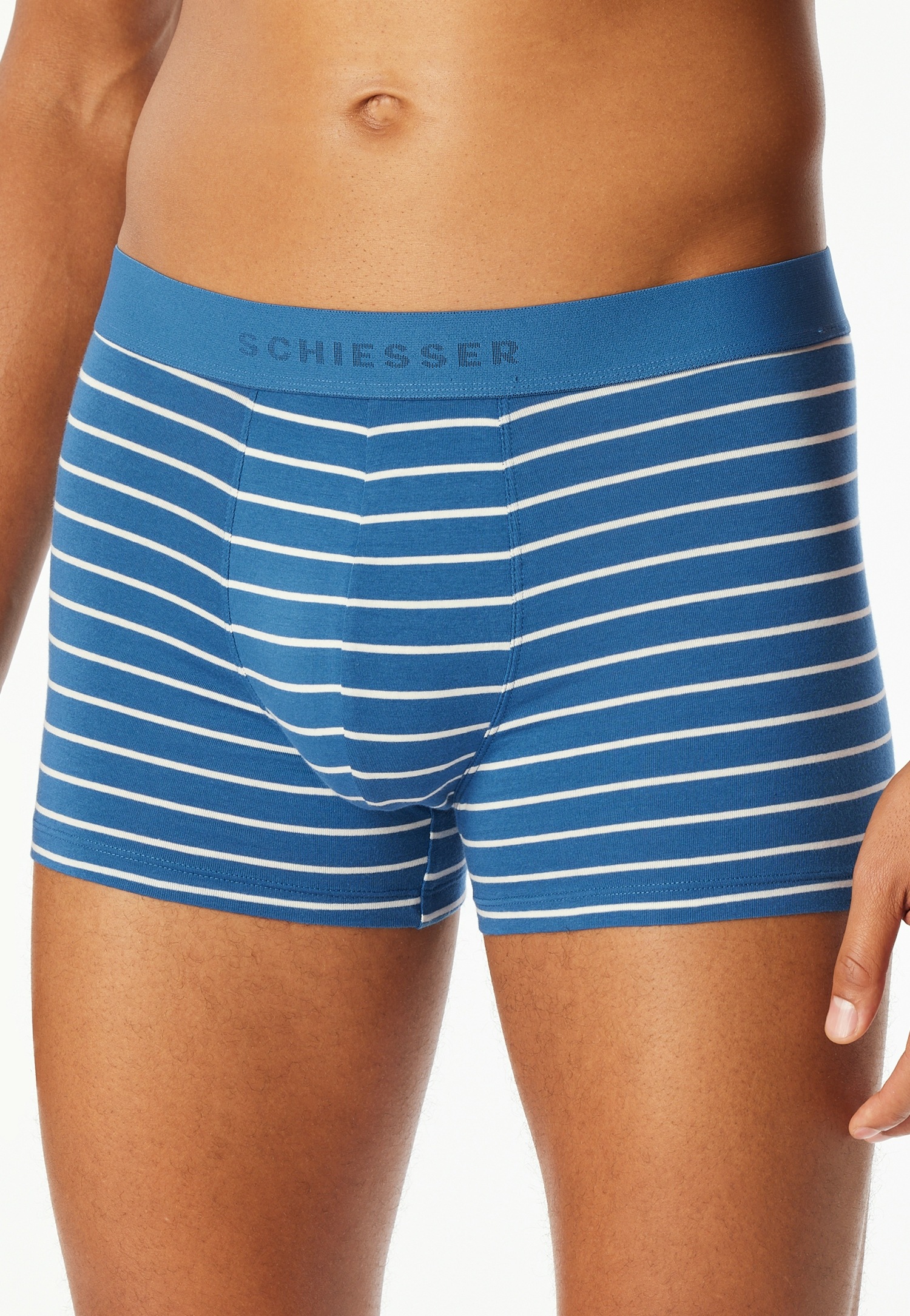 Schiesser Boxer "95/5 Multipacks" ohne Eingriff, softer Logo-Webgummibund