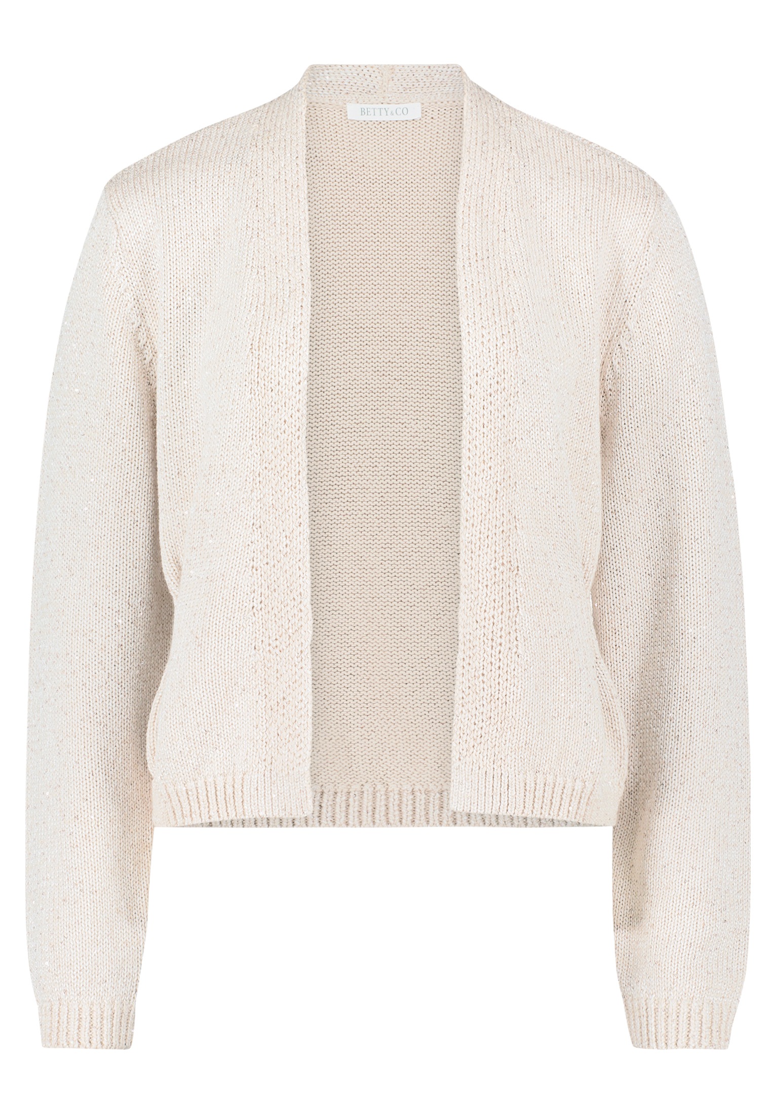 Betty&Co Strickjacke »Betty & Co Strick-Cardigan mit Pailletten«, Glitzer
