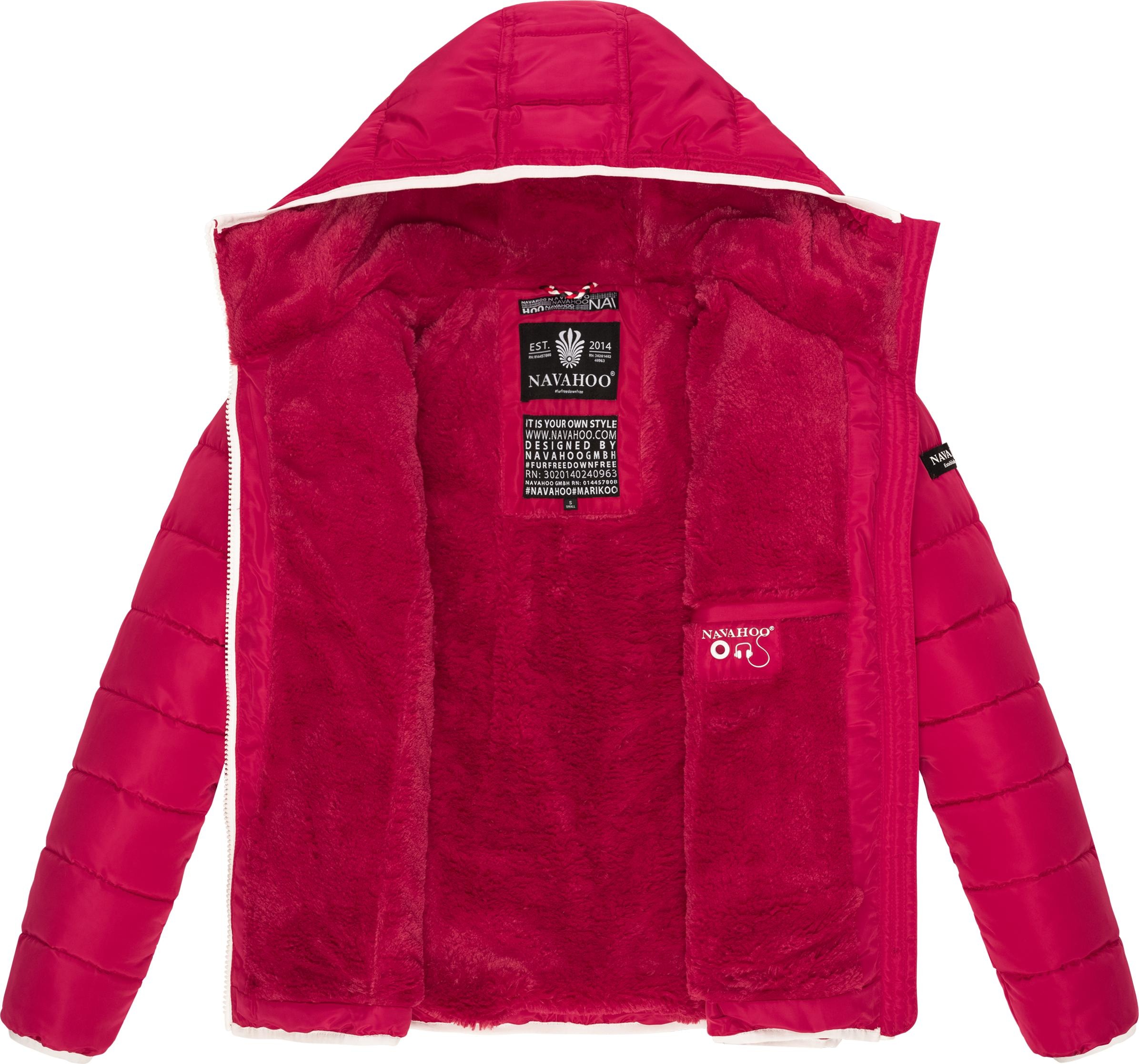 Navahoo Steppjacke »Elva«, mit Kapuze, stylische Damen Winterjacke mit Kapuze