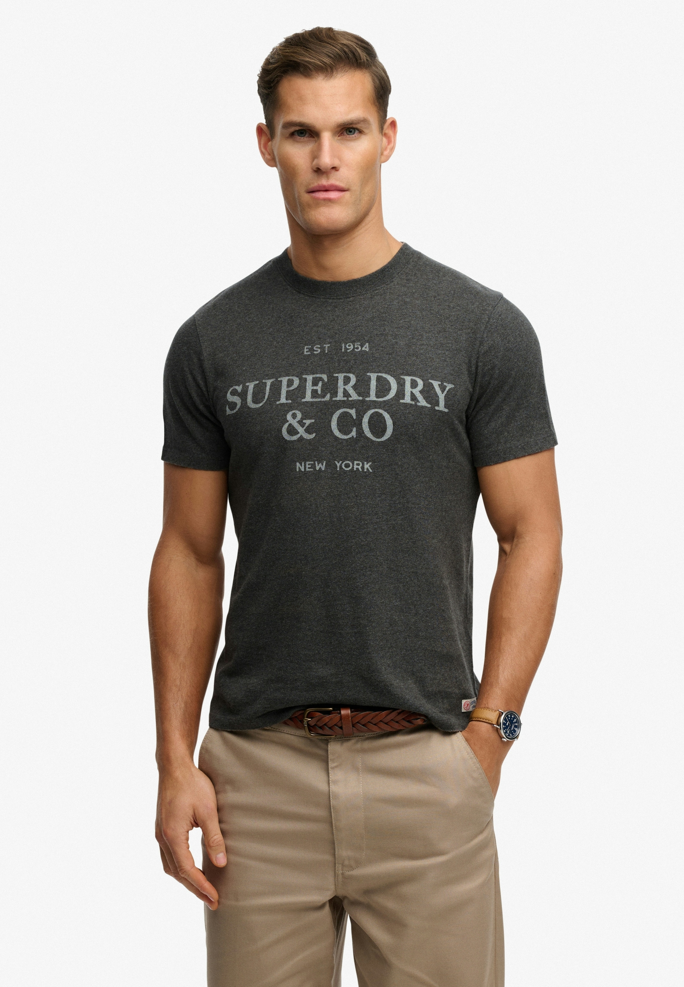 Superdry Rundhalsshirt "1954 Company Relaxed Tee" Baumwolle, relaxed fit