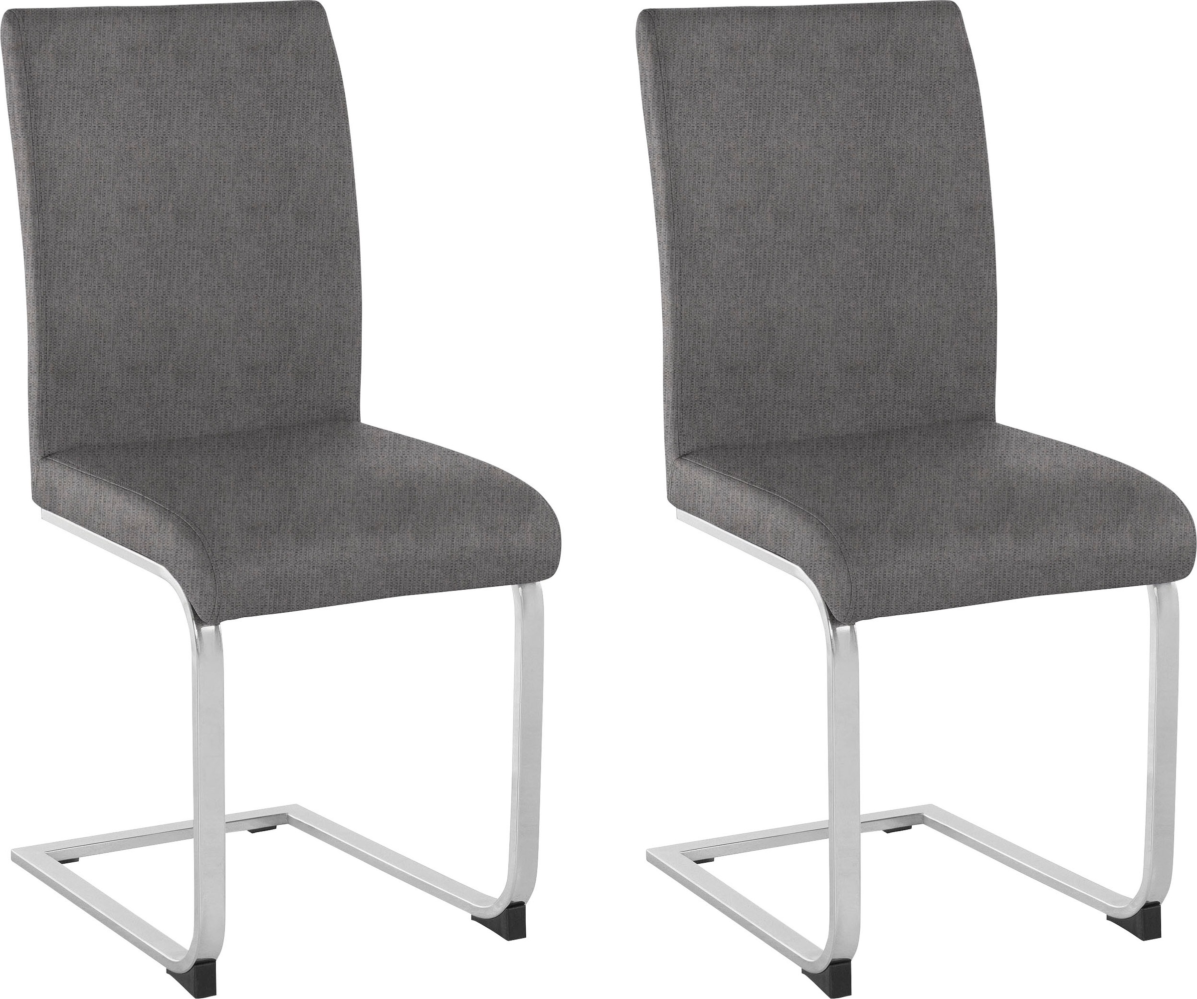 OTTO home Freischwinger "Charissa" (Set) 2 Stk.Bezug in verschiedenen Qualitäten, maximale Belastbarkeit 120 kg