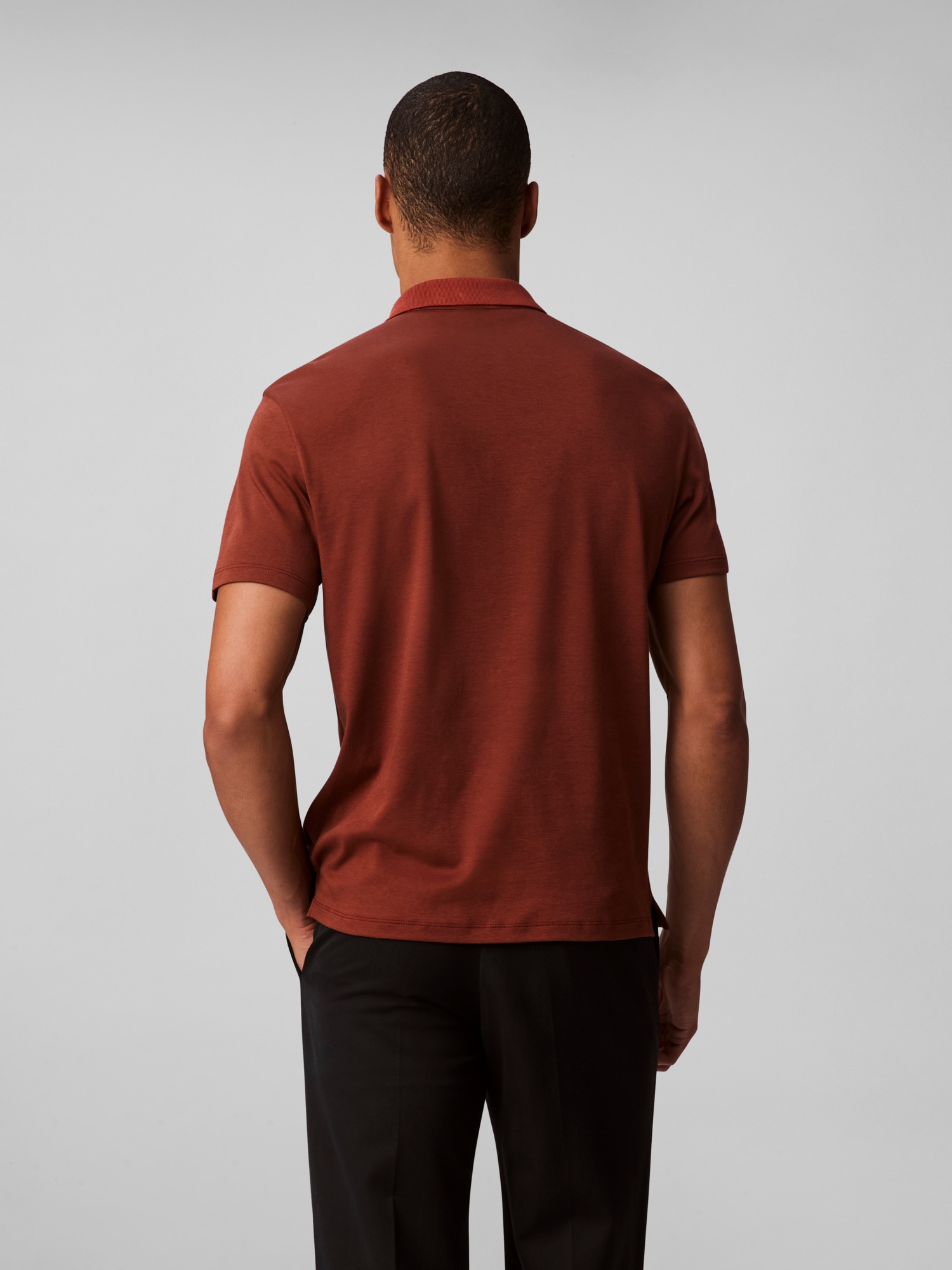 Calvin Klein Poloshirt »SS SUPIMA CHEST EMB POLO«, Mit Rundhalsausschnitt