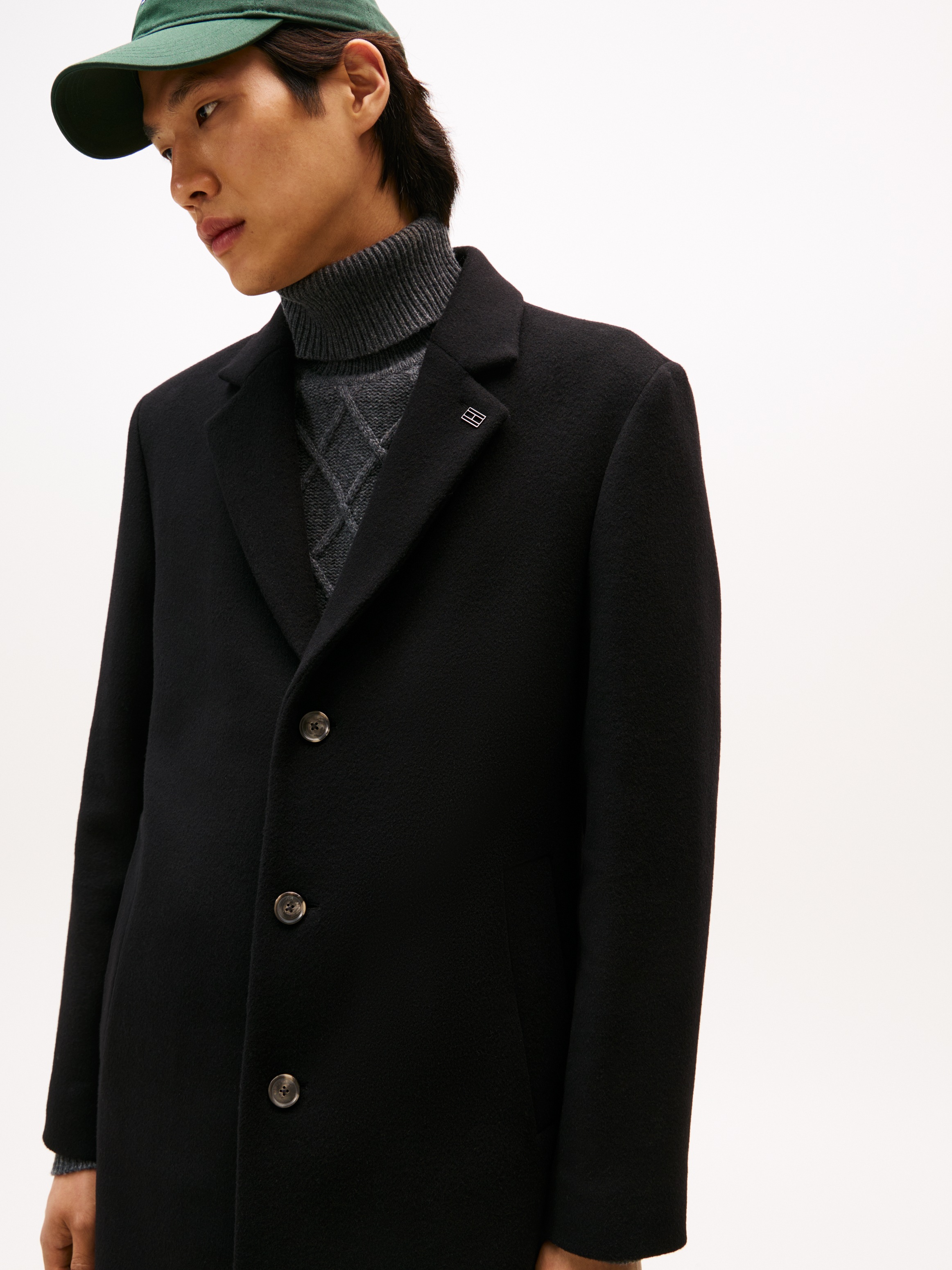 Tommy Hilfiger Wollmantel "WOOL MIX COAT", Reverskragen, regular fit günstig online kaufen