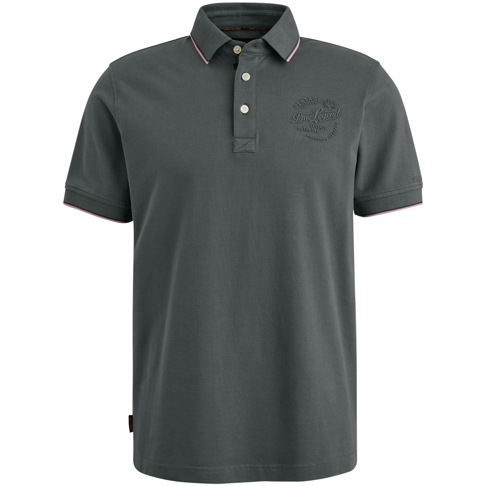 PME LEGEND Poloshirt »Short sleeve polo stretch pique package«, mit Schriftzug