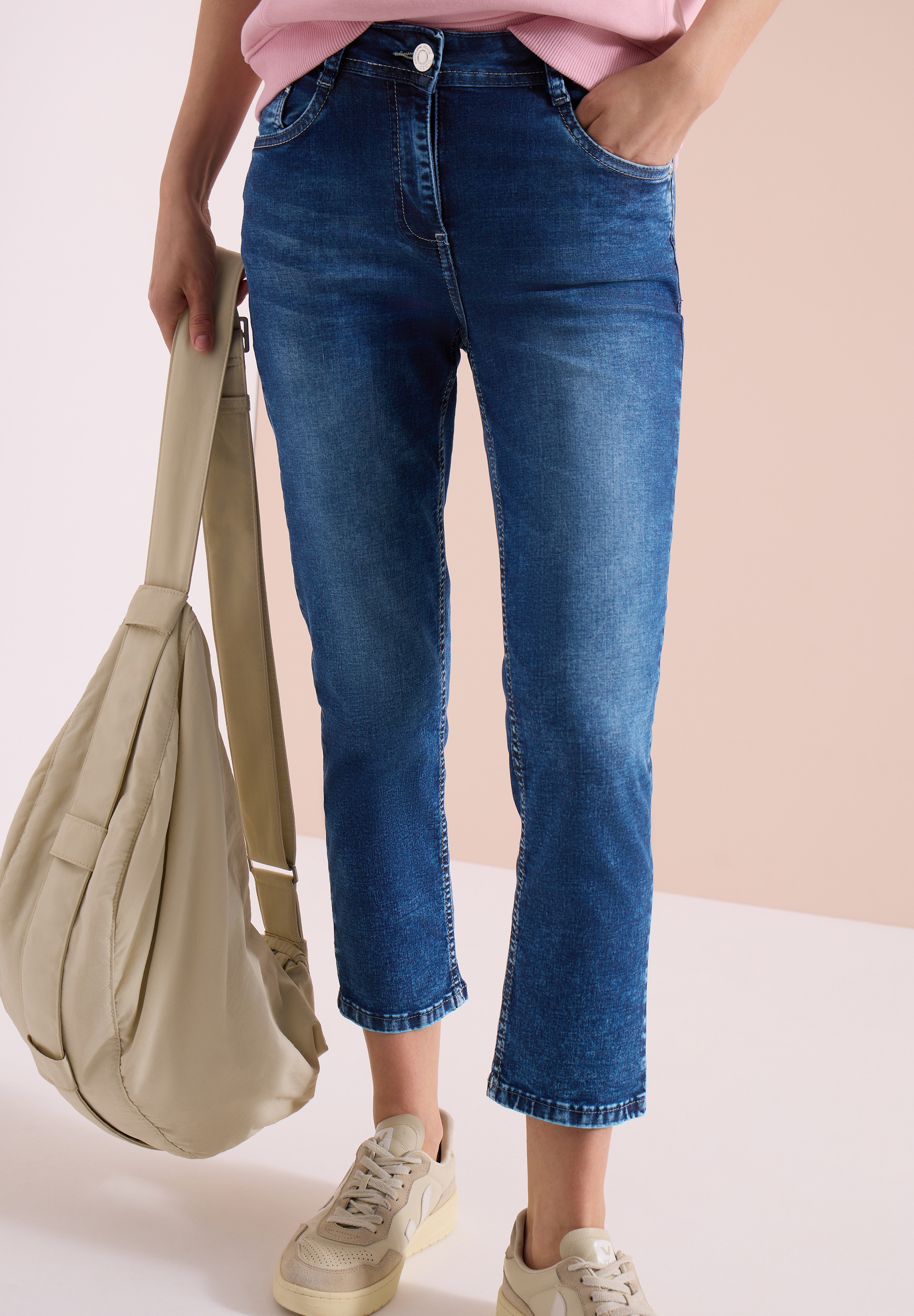 Cecil Slim-fit-Jeans in 3/4-Länge