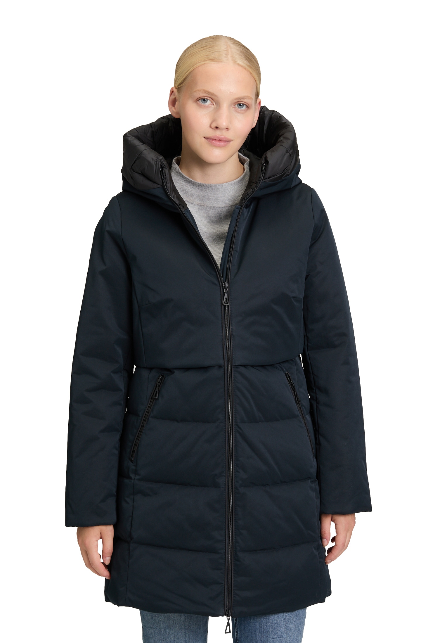 Amber & June Winterjacke "Damen Wintermantel mit Kapuze" mit Kapuze günstig online kaufen