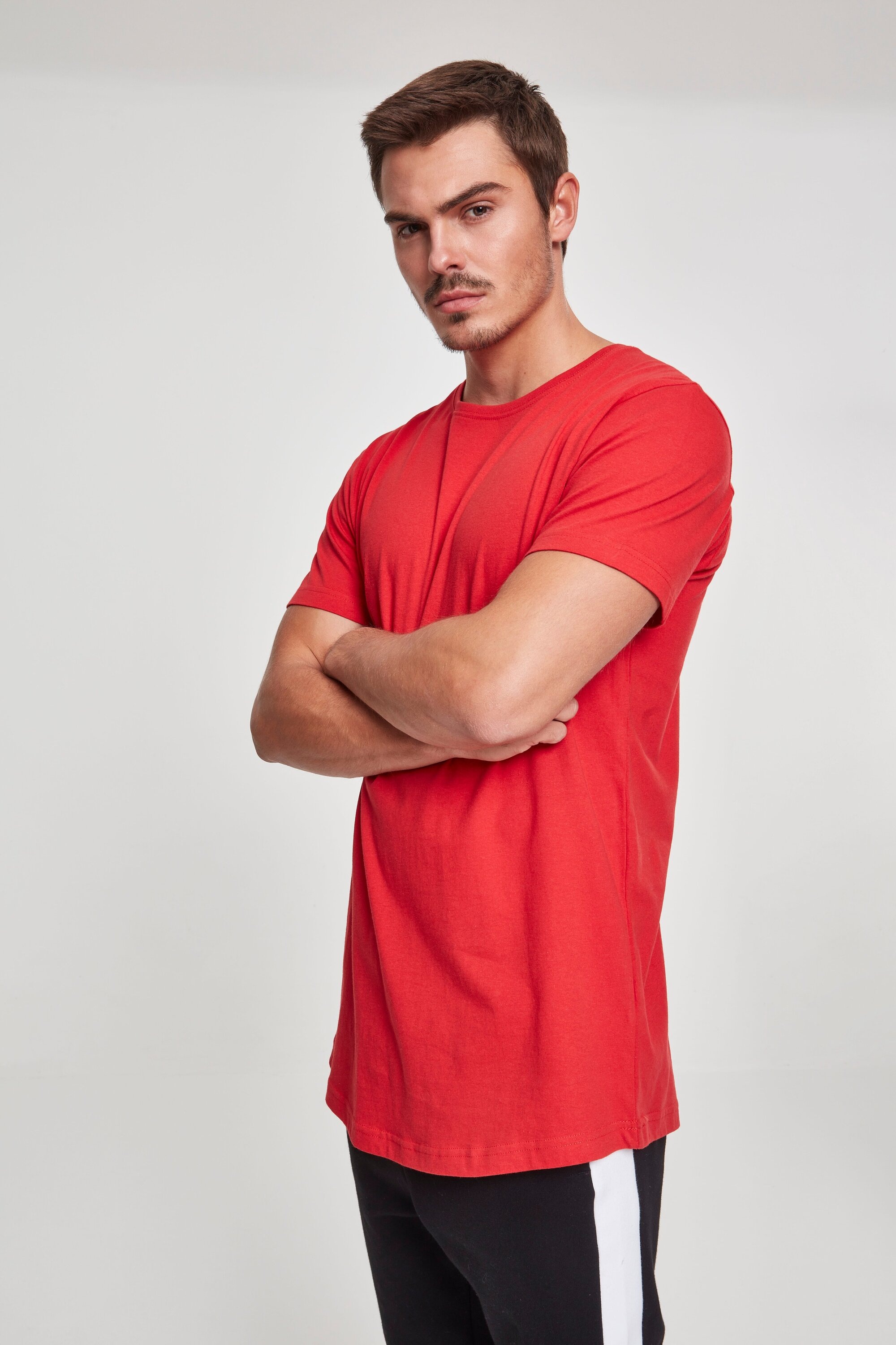 URBAN CLASSICS Kurzarmshirt »Herren Shaped Long Tee«, (1 tlg.) ▷ kaufen |  BAUR | T-Shirts