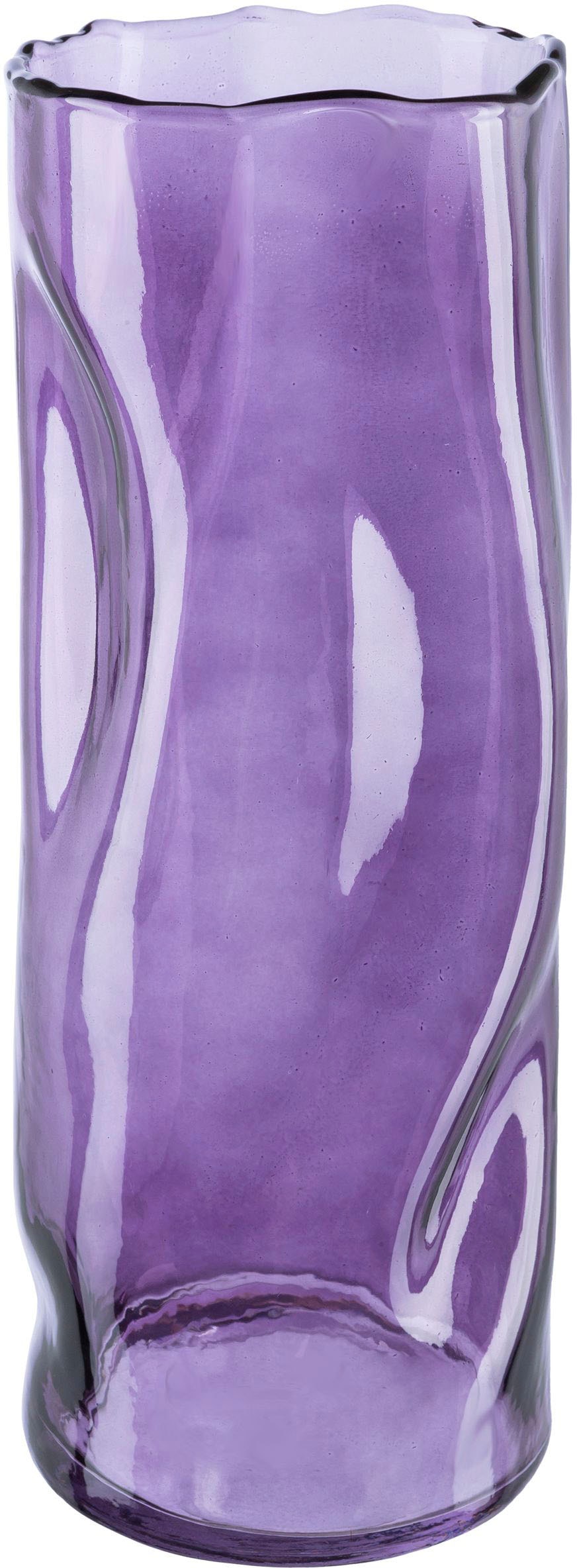 Creativ home Tischvase "Blumenvase", (1 St.), Vase aus Glas, im Crunch-Design, Höhe ca. 30 cm