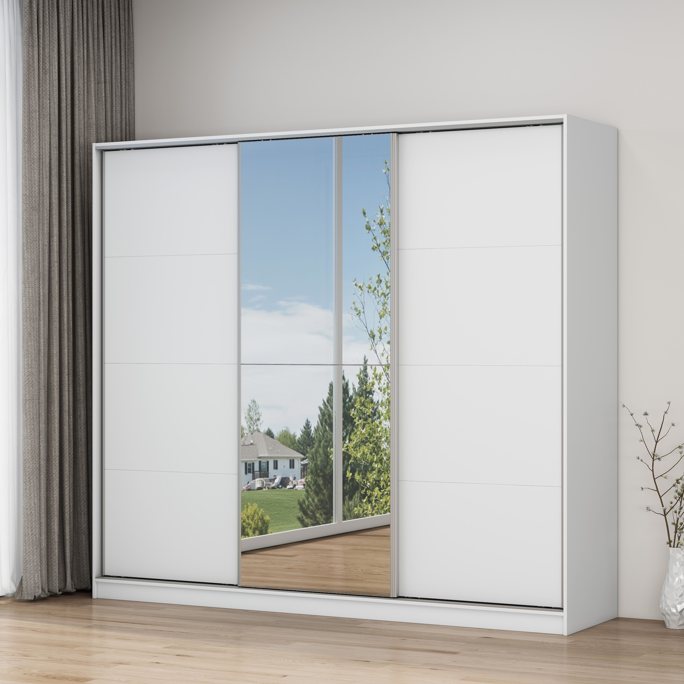 OTTO home Kleiderschrank »Trento Schlafzimmerschrank mit Premium Ausstattung &  Schiebetüren« Leichtgängige Schiebetüren mit Softclose und tolle Innenaussatttung