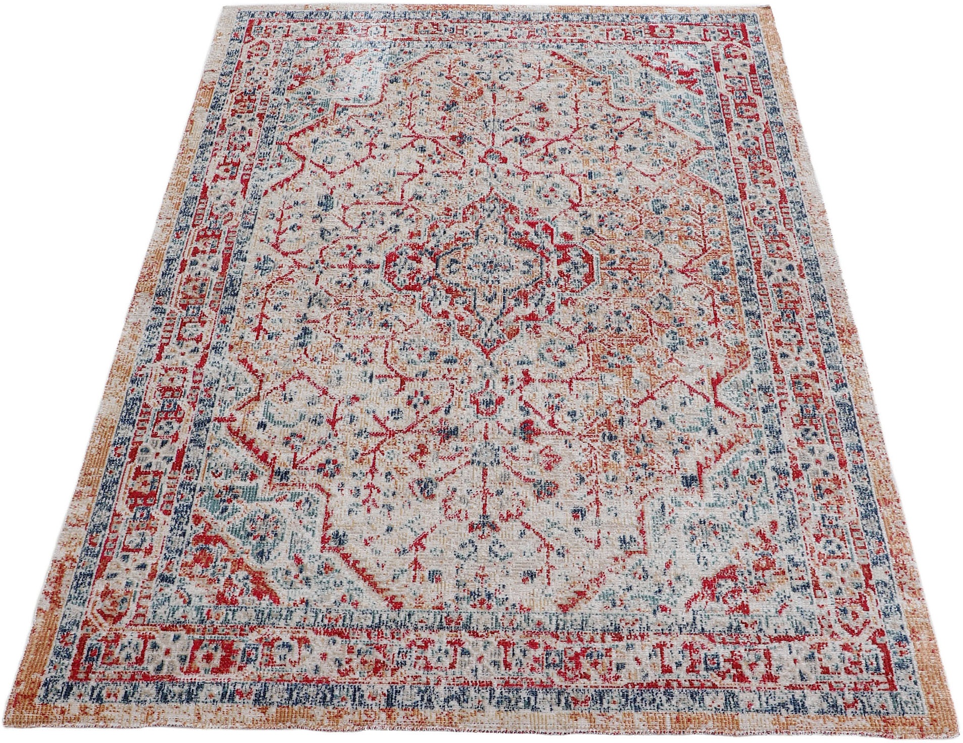 carpetfine Teppich "Noah 2" rechteckig 3 mm Höhe Orient Vintage Look, Wohnz günstig online kaufen