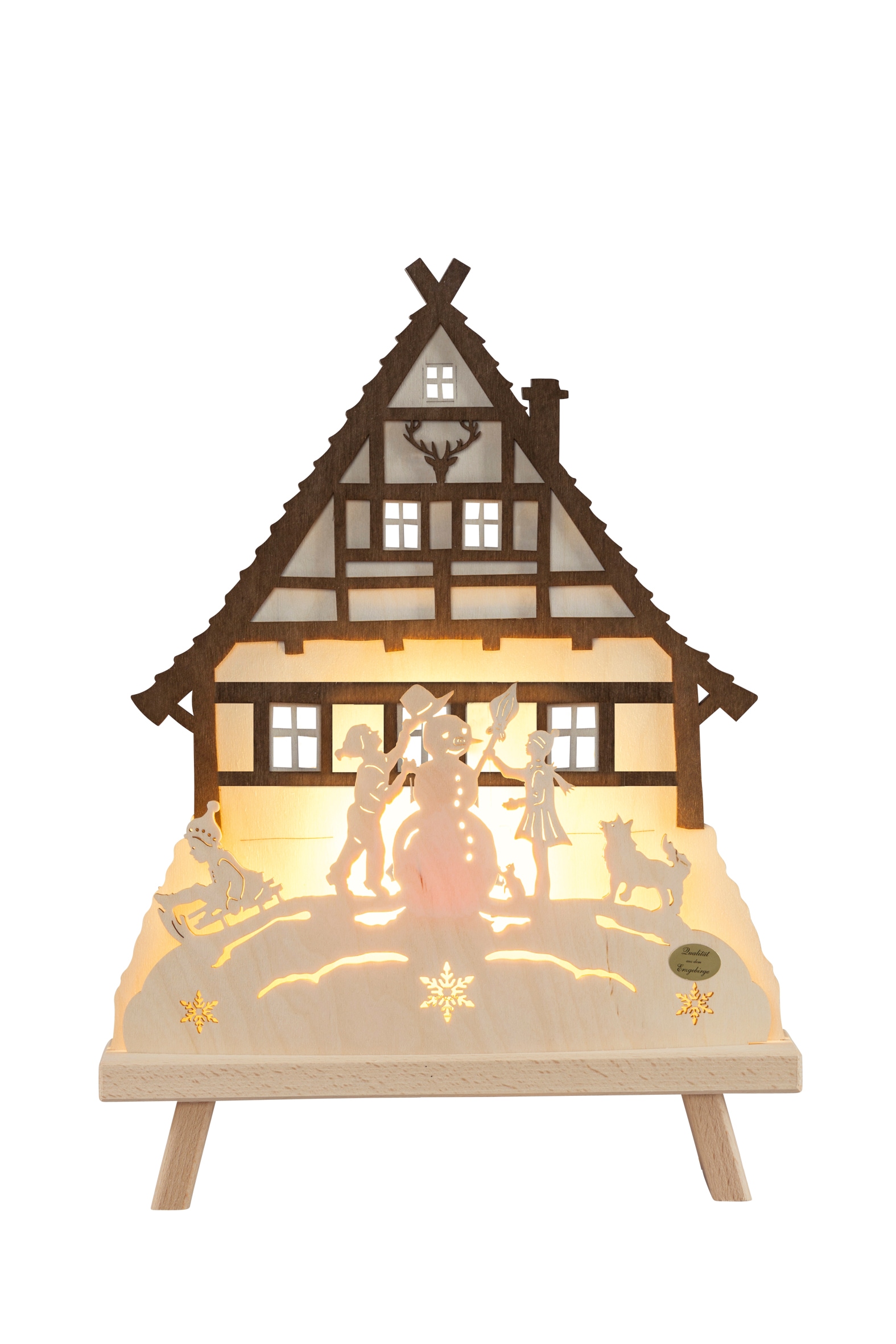 SAICO Original LED Lichterbogen "Deko-Lichterspitze, Waldhaus" inkl. LED-Le günstig online kaufen