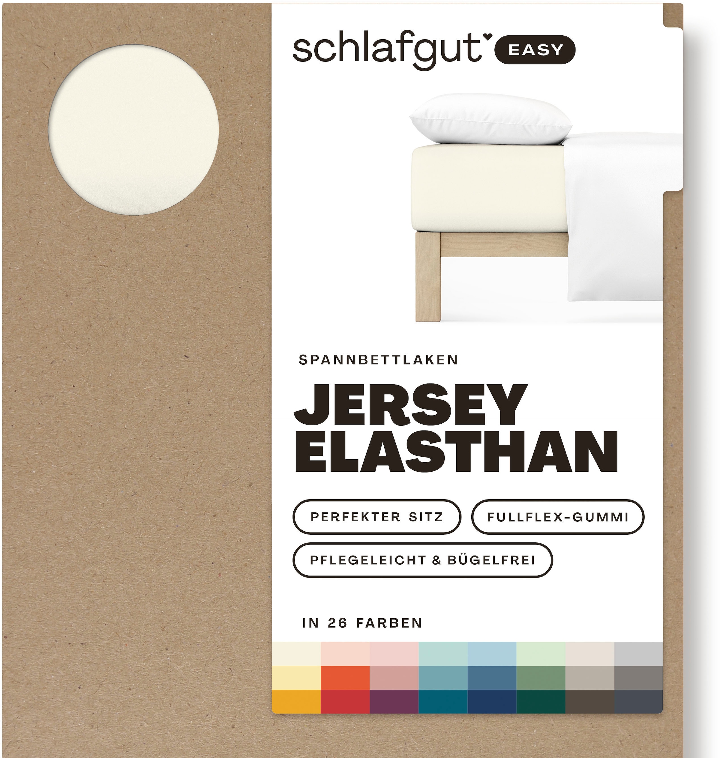 Schlafgut Spannbettlaken »EASY Jersey Elasthan«, MADE IN GREEN by OEKO-TEX®