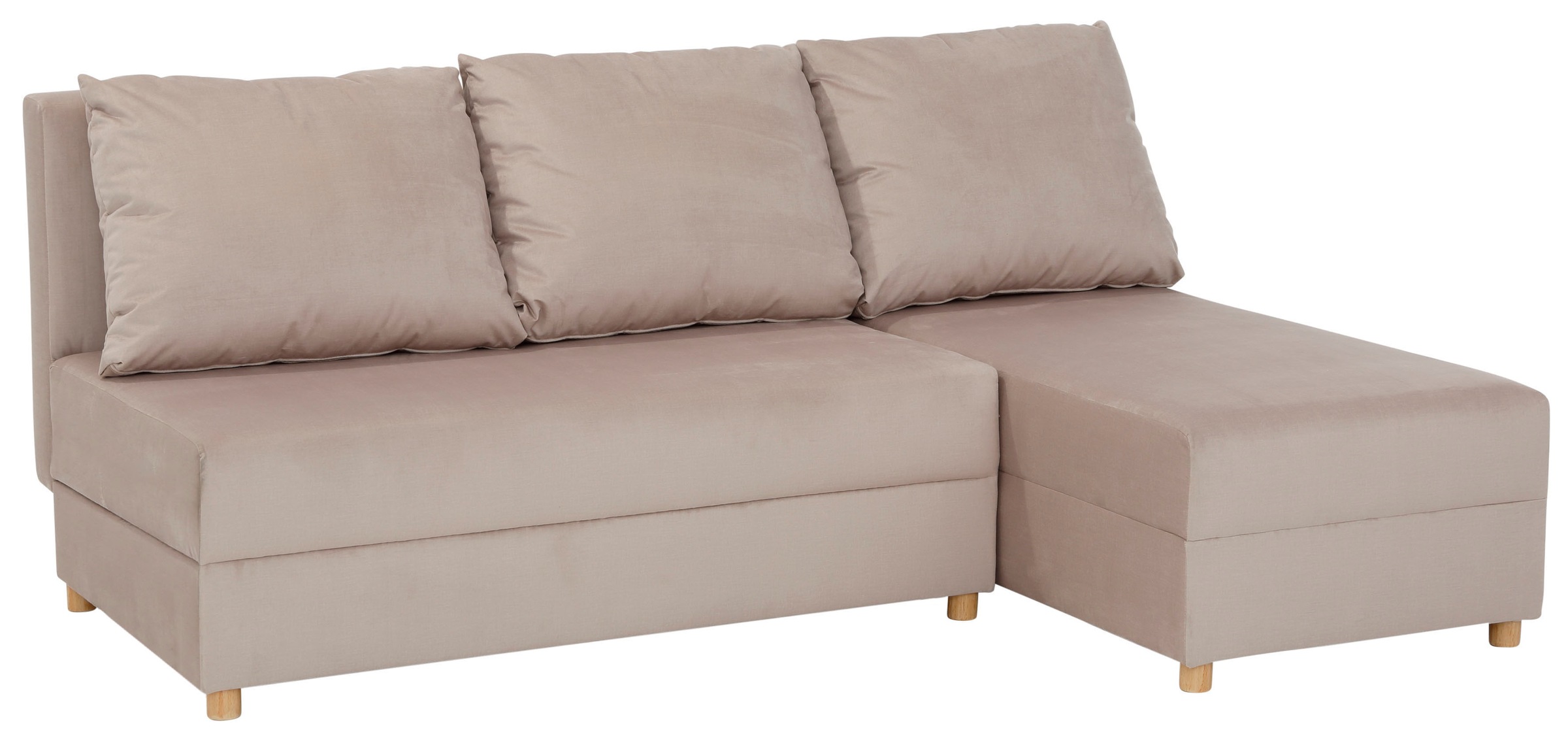 INOSIGN Ecksofa »Mick L-Form«, Longchair links/rechts montierbar, wahlweise mit Bettfunktion