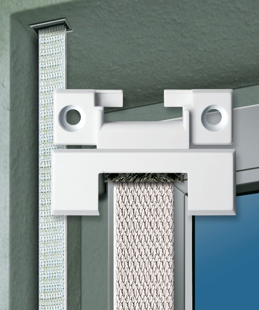 SCHELLENBERG Rollladen-Gurtführung »Duo für das Rollladensystem Mini und Maxi«, mit einer Rollladengurtbandbreite von 14-23 mm geeignet, eckig