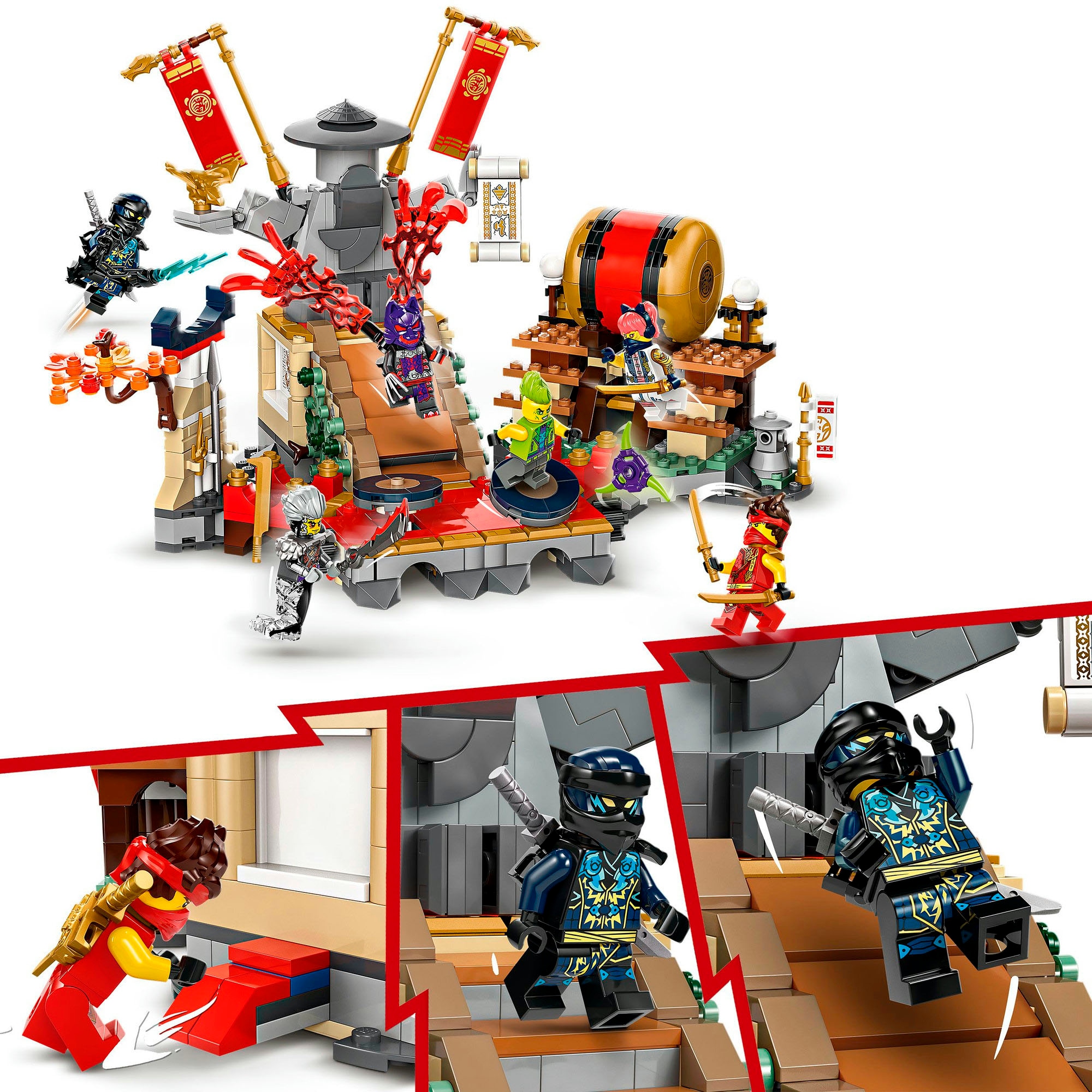 LEGO® Konstruktionsspielsteine »Turnier-Arena (71818), LEGO Ninjago«, (659 St.), Made in Europe