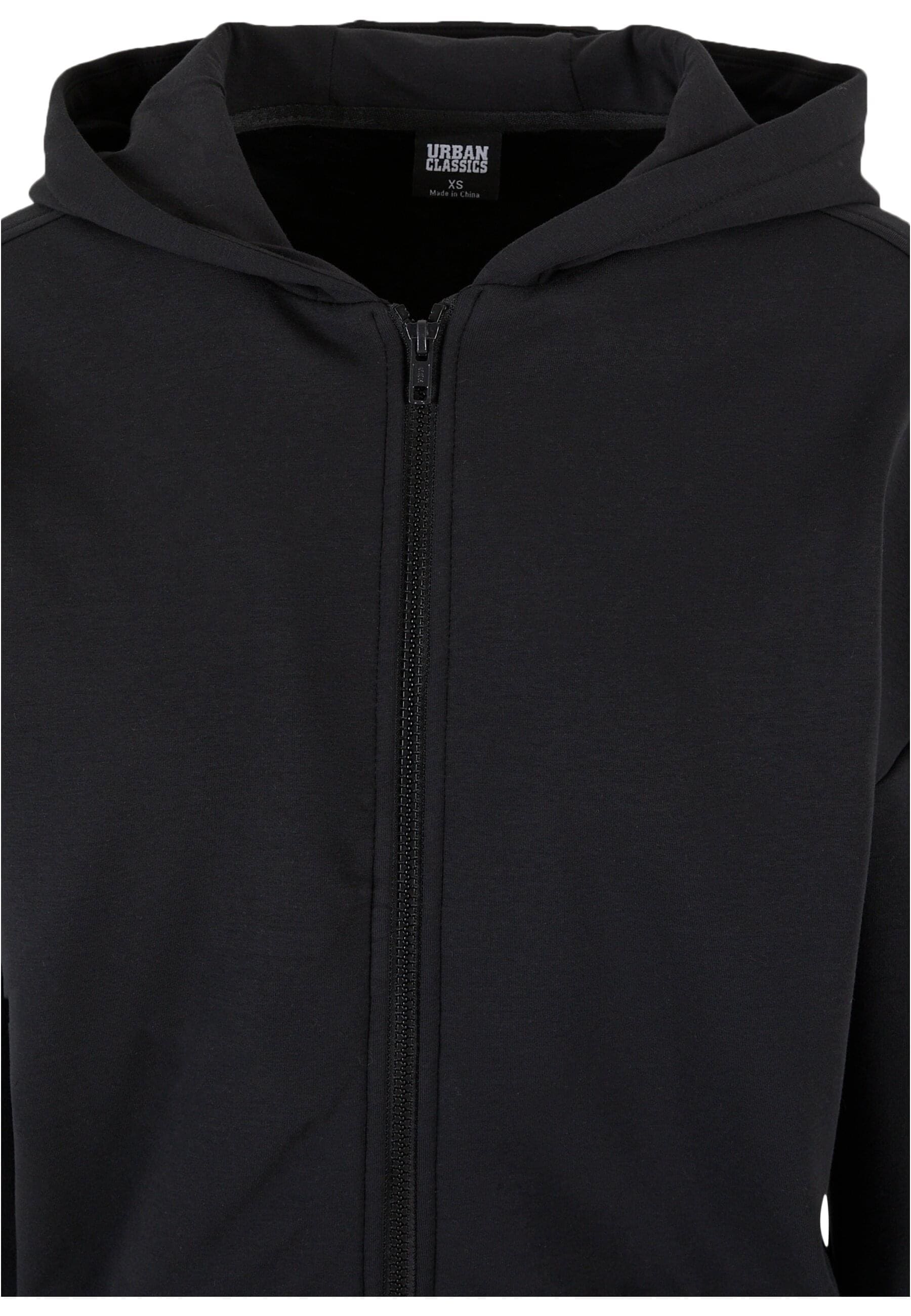 URBAN CLASSICS Sweatjacke »Urban Classics Damen Ladies Cozy Short Zip Hoody«
