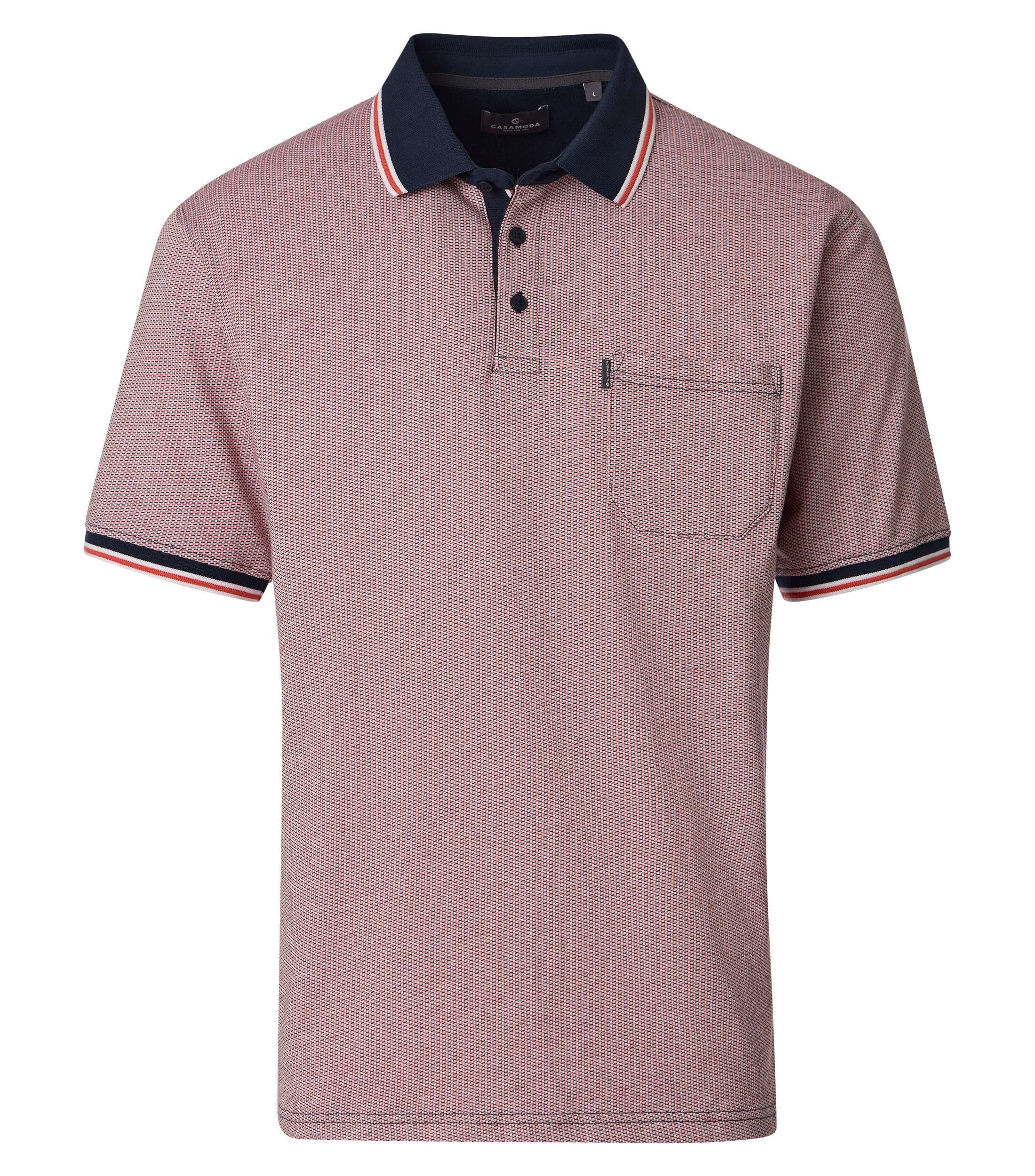 CASAMODA Poloshirt "CASAMODA Polo-Shirt Print" günstig online kaufen
