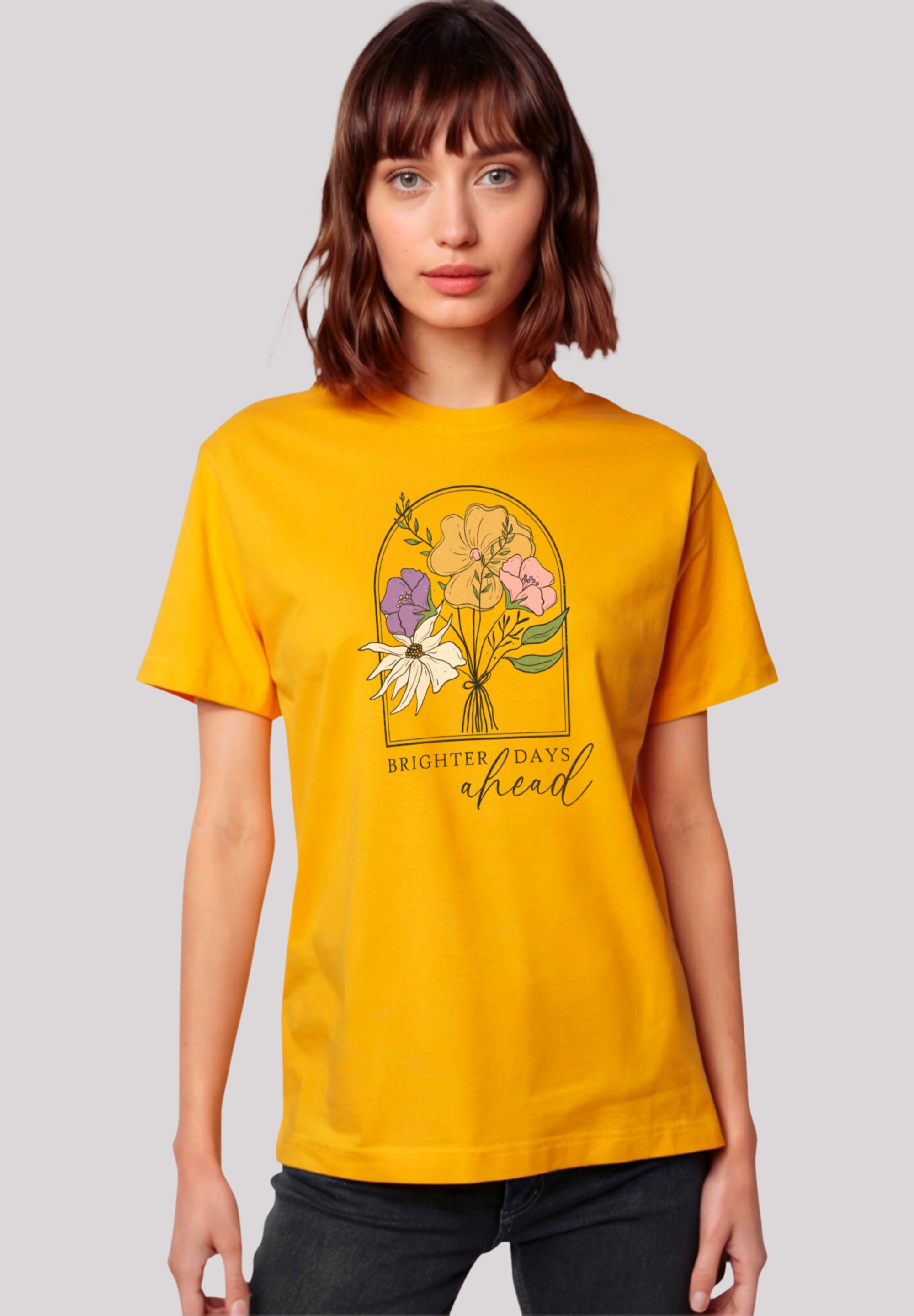 F4NT4STIC T-Shirt "Blumen brighter days ahead", Premium Qualität günstig online kaufen