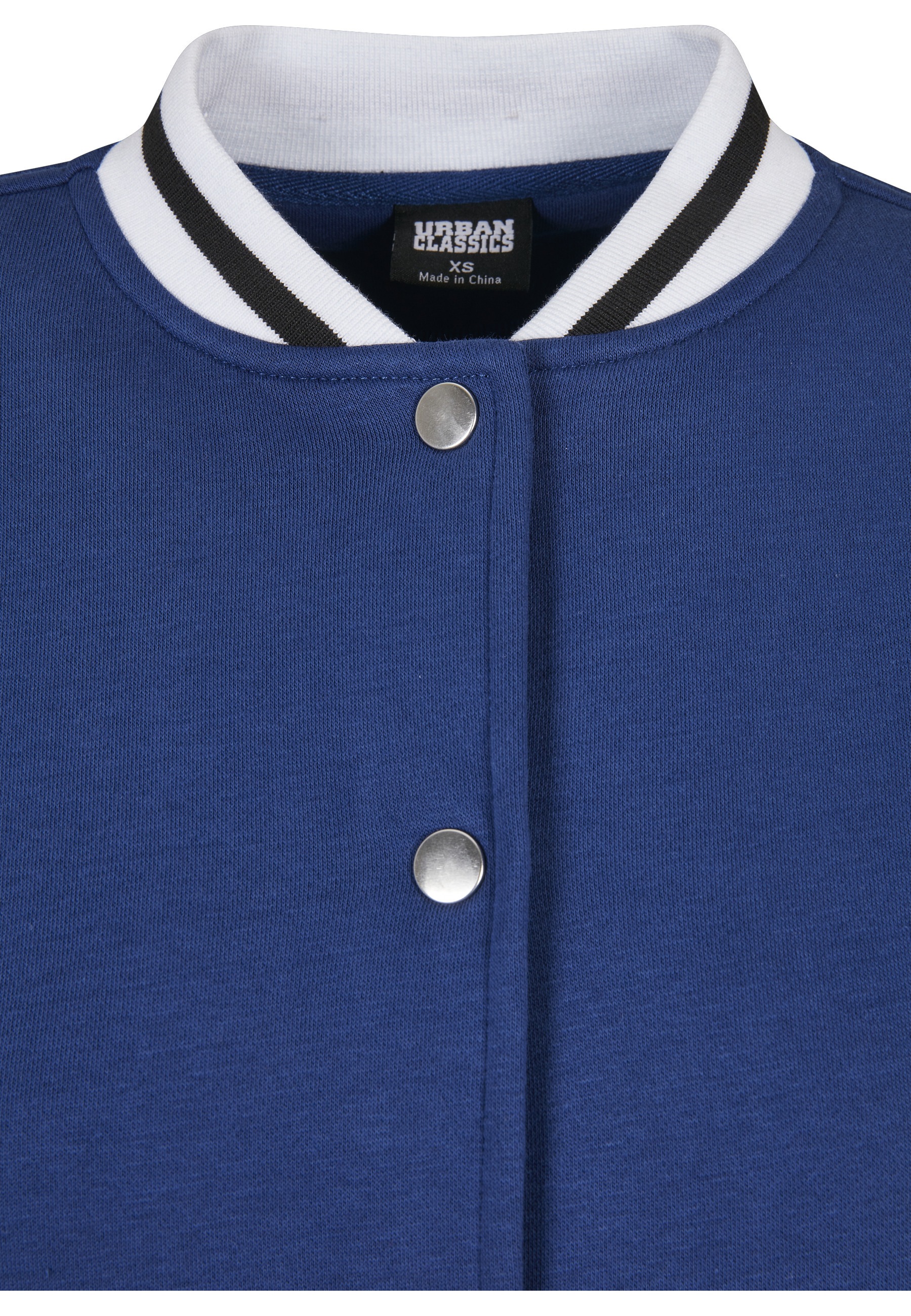 URBAN CLASSICS Collegejacke »Urban Classics Damen Ladies Oversized College Sweat Jacket« 1 Stk. tlg. ohne Kapuze