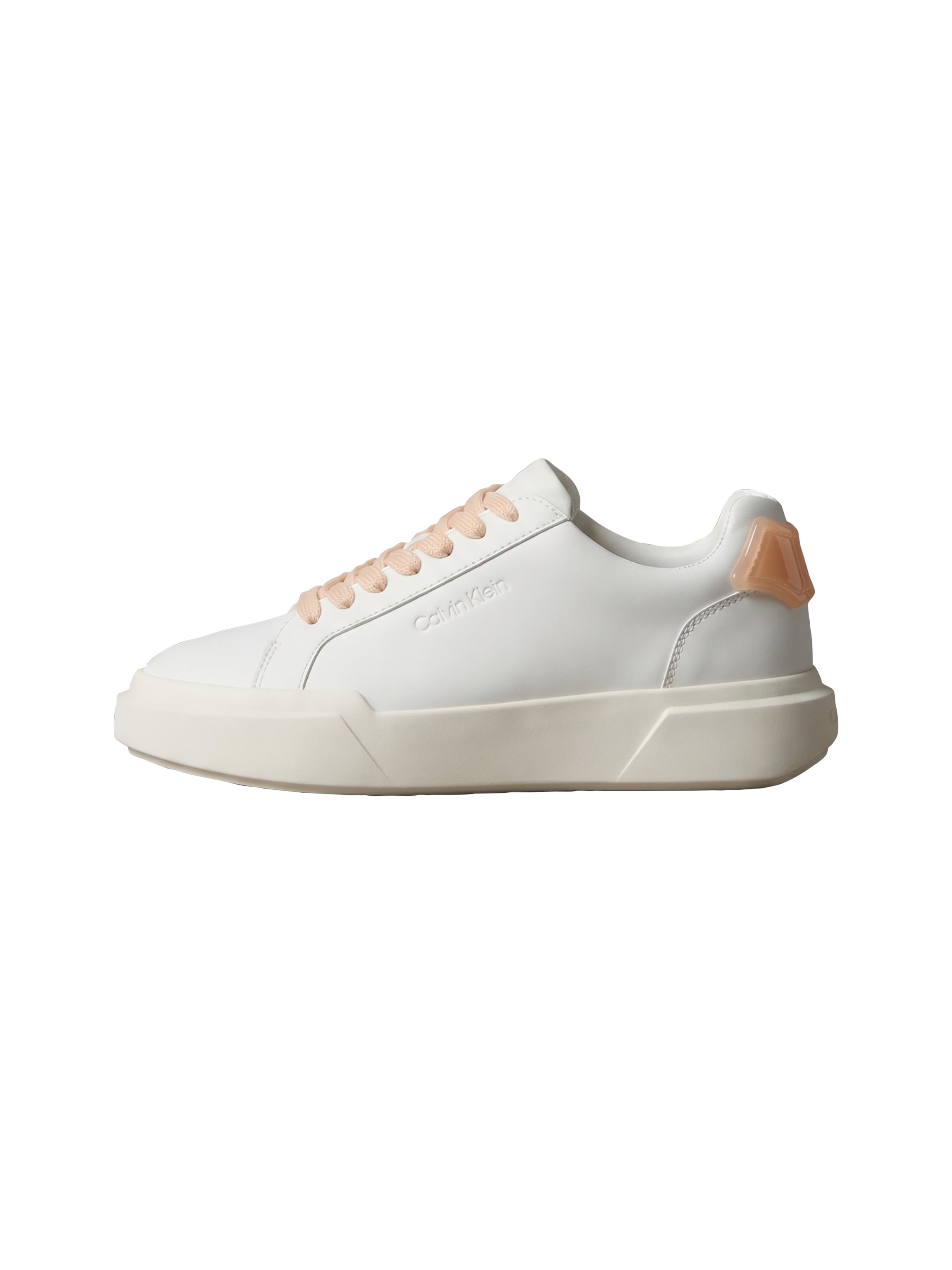 Calvin Klein Plateausneaker »CHUNKY CUPSOLE LACEUP RUB BT LTH«  Schnürschuh, Halbschuh, Freizeitsneaker mit Kontrastbesatz