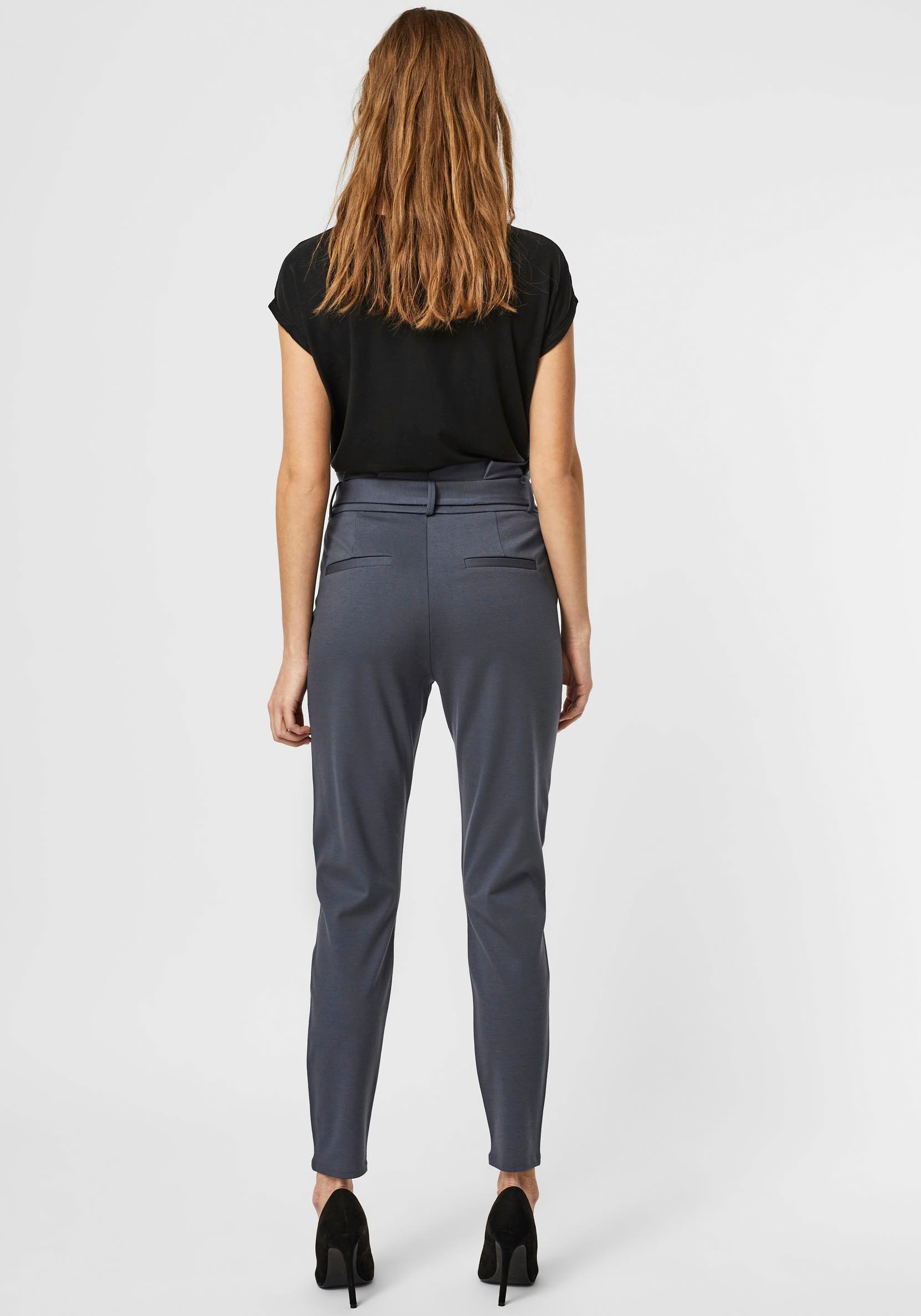 Vero Moda Paperbag-Hose "VMEVA HR LOOSE PAPERBAG PANT GA NOOS" günstig online kaufen