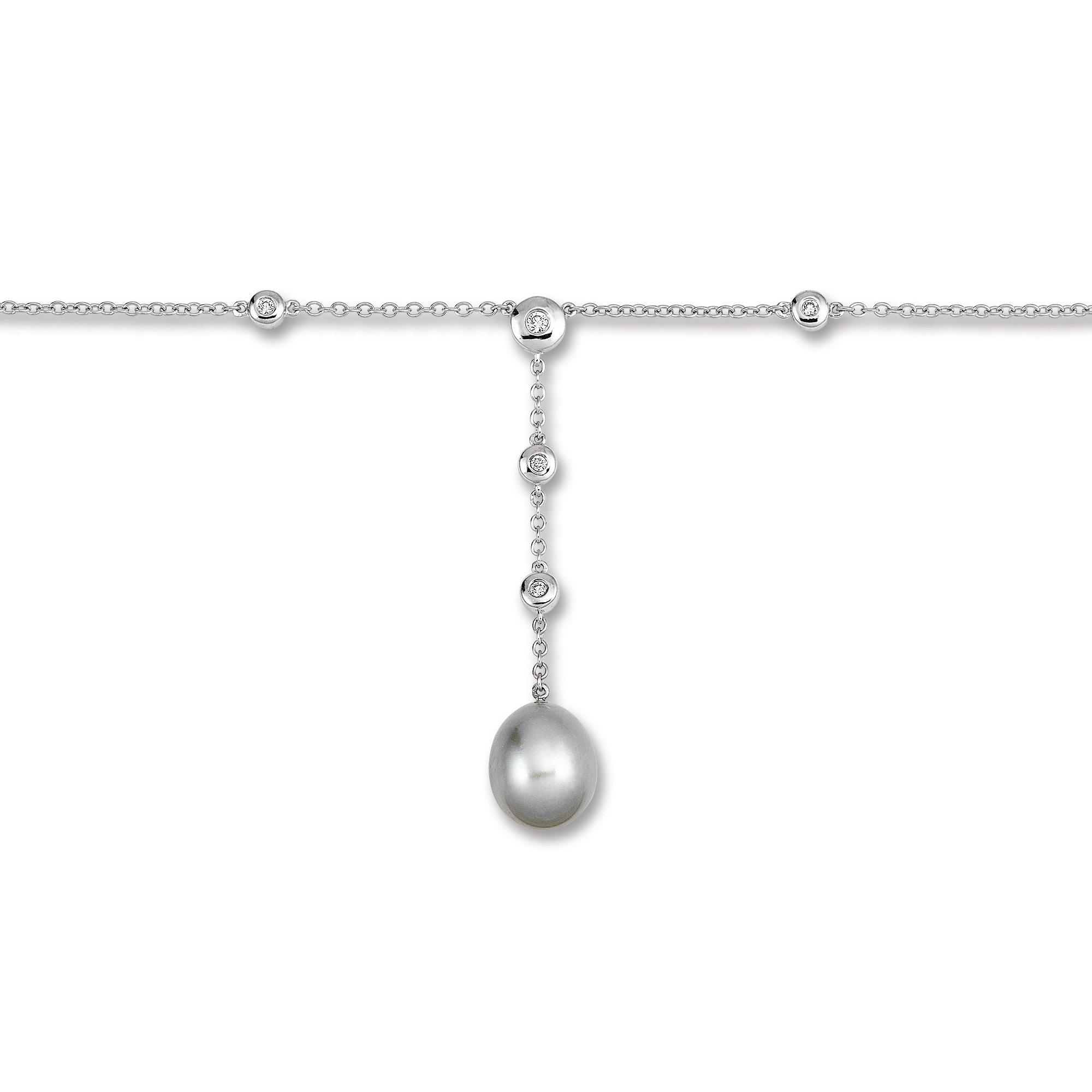 ONE ELEMENT Silberkette »Zirkonia Anker Halskette aus 925 Silber 45 cm«, zeitlos schön – für besondere Momente gemacht