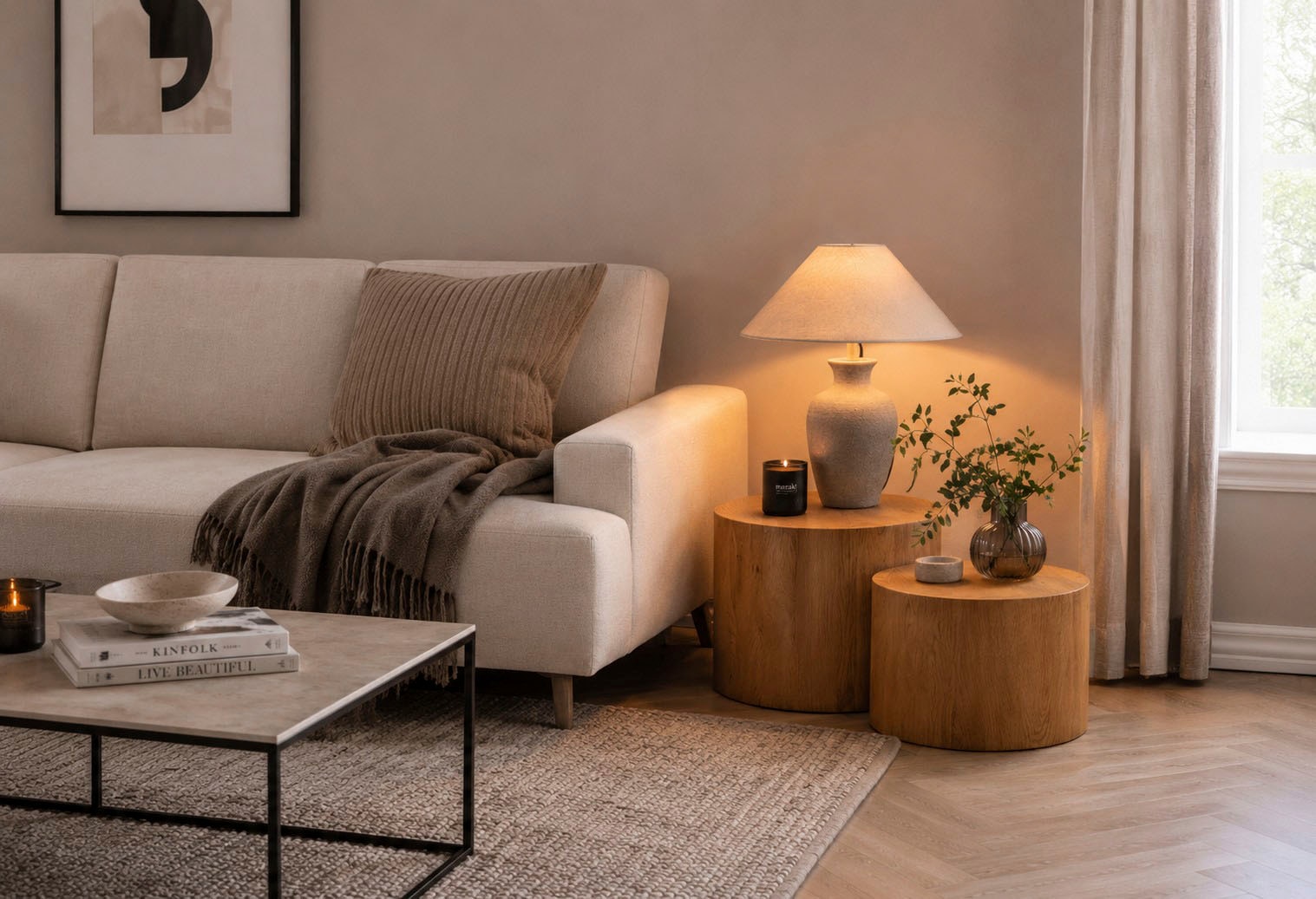 ACTONA GROUP Couchtisch »Mice 2er Set - oval, skandinavisch & modern, pflegeleicht, Komplettset« Couchtisch, Beistelltisch,  OTTOs Choice, Langlebiger Beistelltisch in mehreren Farben erhältlich