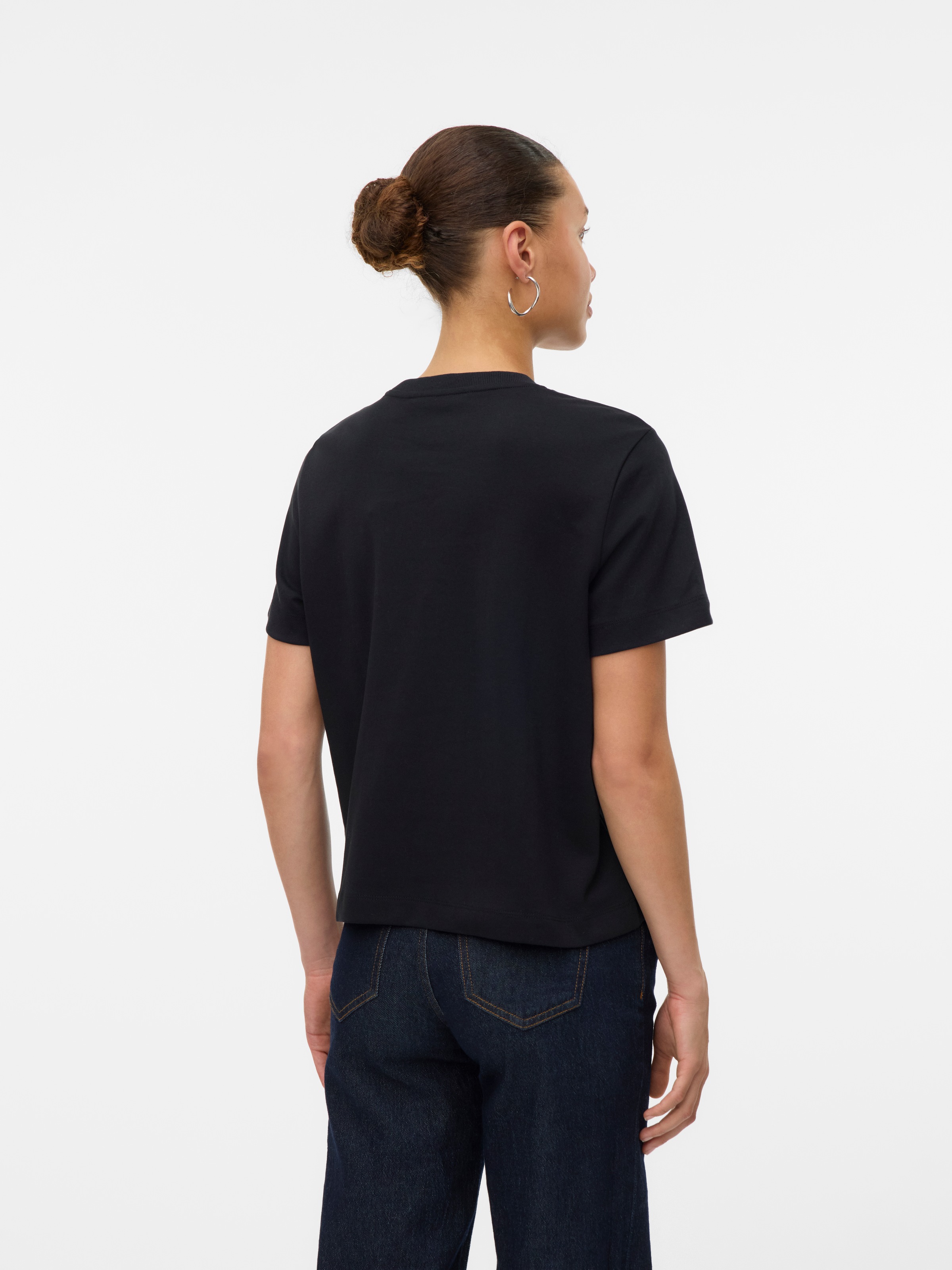 Vero Moda Kurzarmshirt "VMSARA METTE SS TOP BOX JRS GA NOOS" Baumwolle, reg günstig online kaufen