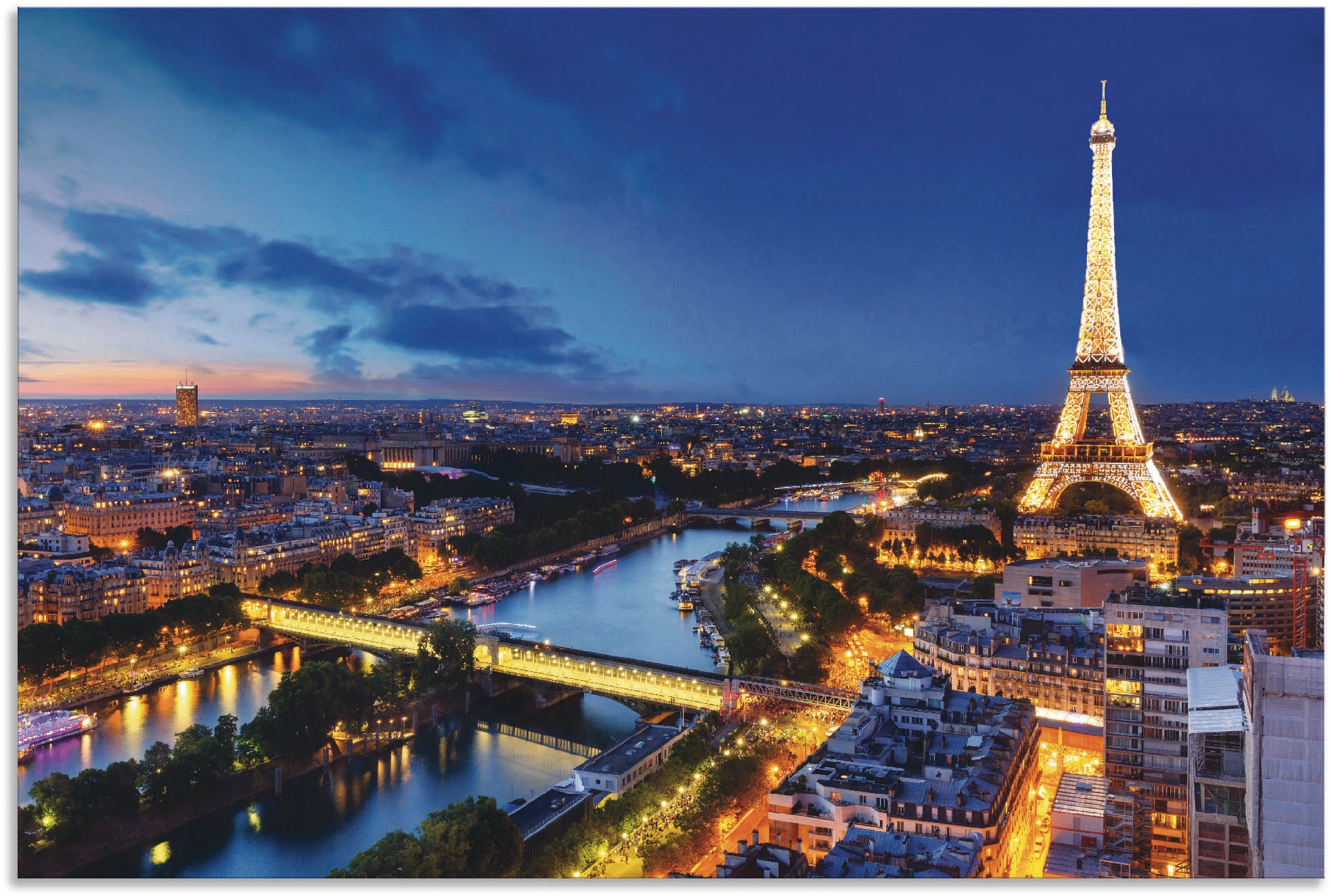 Artland Paveikslas »Eiffelturm ir Seine ant Ab...